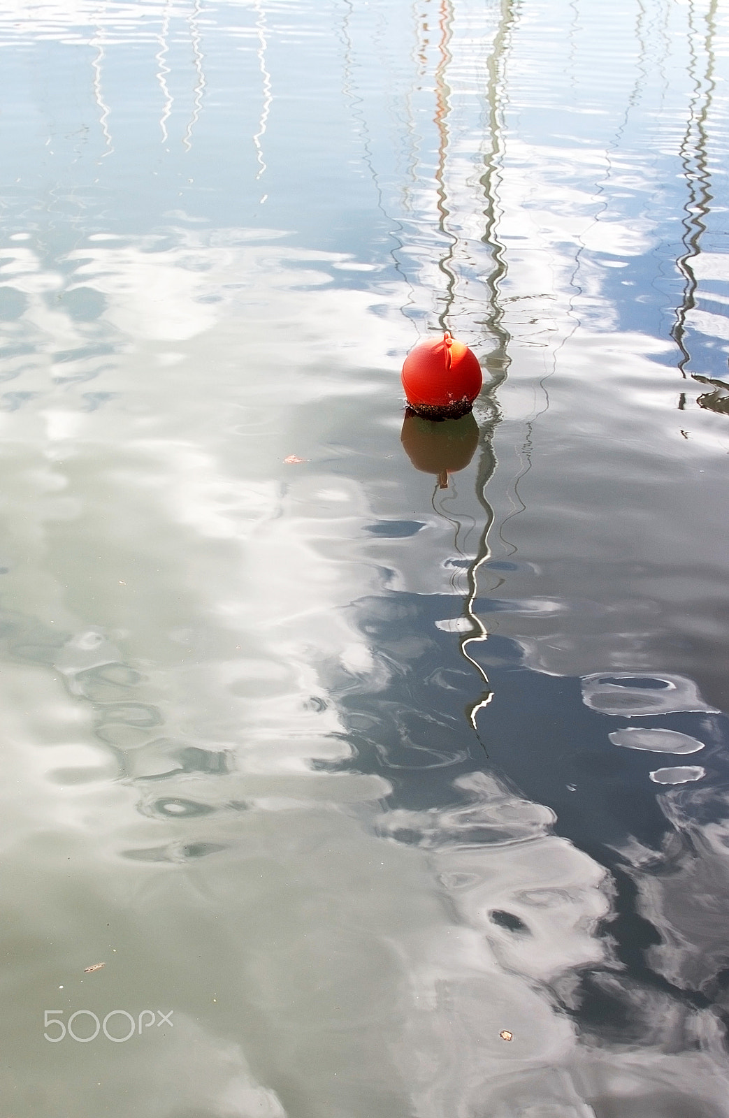 Nikon AF-S Nikkor 24-70mm F2.8G ED sample photo. Red buoy in marina photography