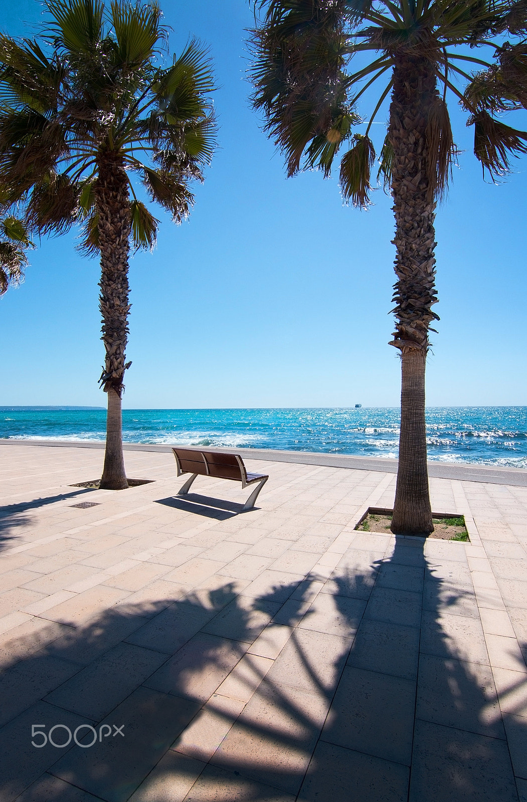 Nikon D7100 sample photo. Peaceful bench seat with ocean view photography