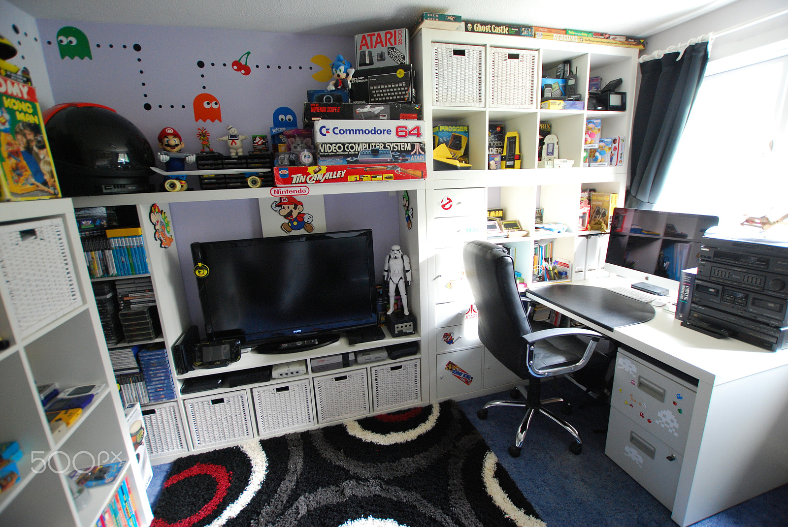 Nikon D60 sample photo. Retro gaming room three photography