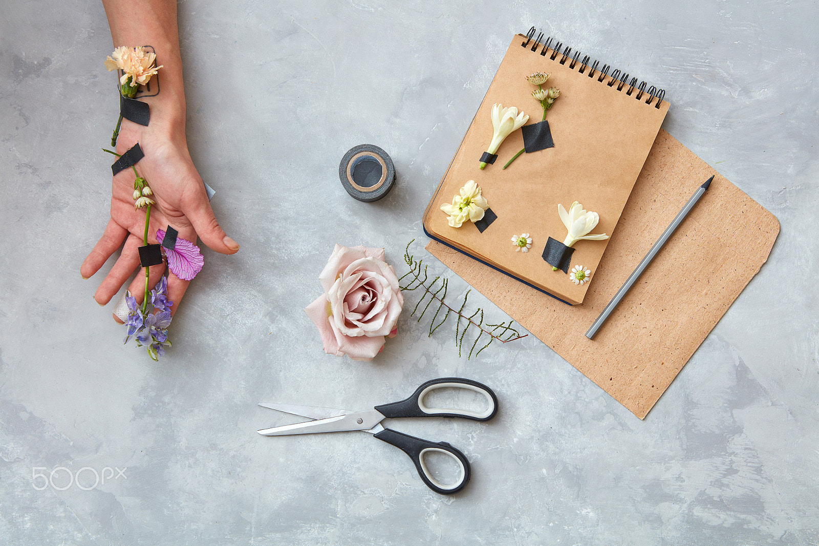 Canon EF 24-70mm F2.8L USM sample photo. Flowers and notes photography