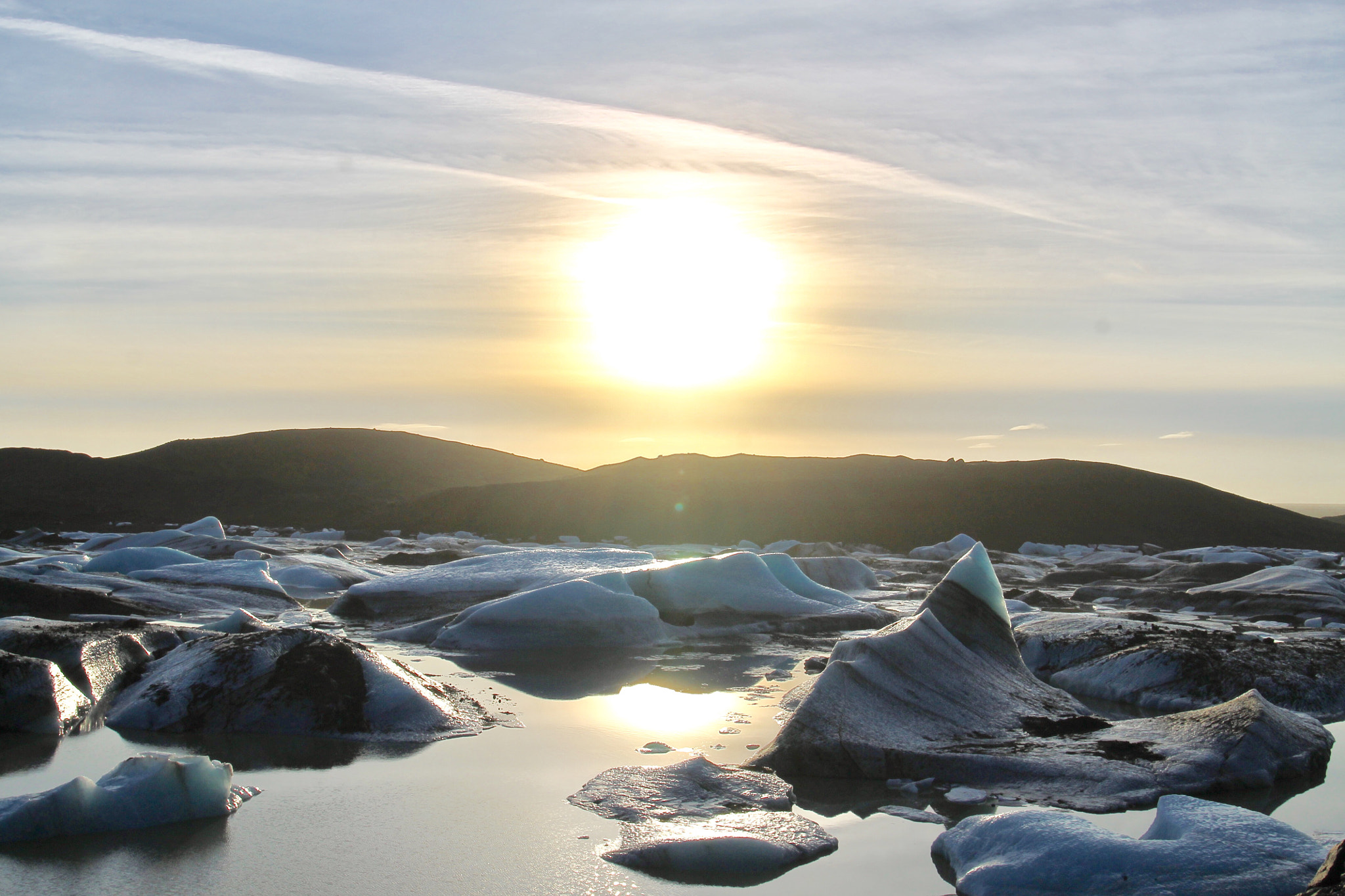 Canon EOS 1100D (EOS Rebel T3 / EOS Kiss X50) sample photo. Sunset @ svínafellsjökull, iceland photography