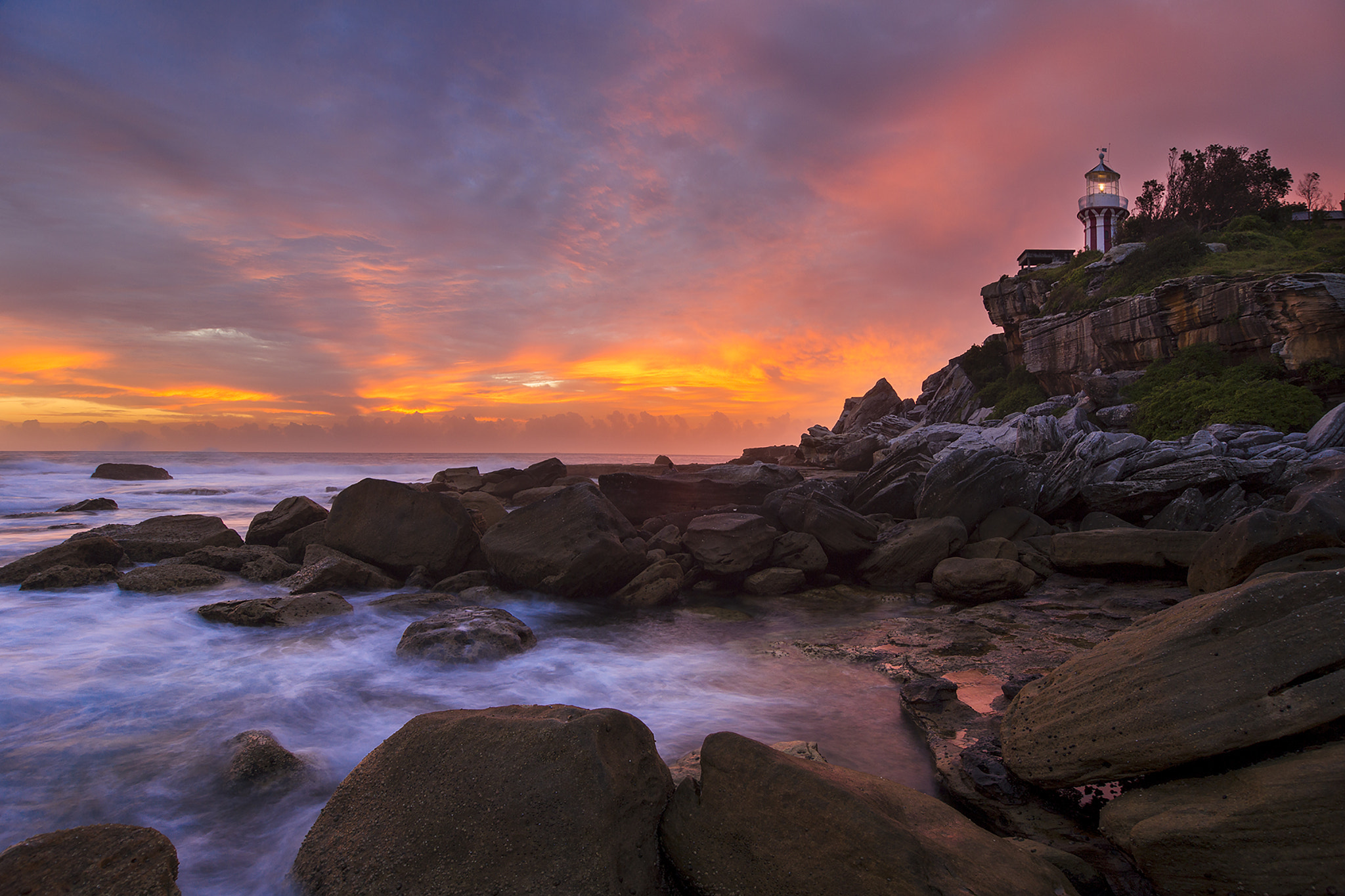 Canon EOS 6D sample photo. Magical morning at hornby lighthouse photography