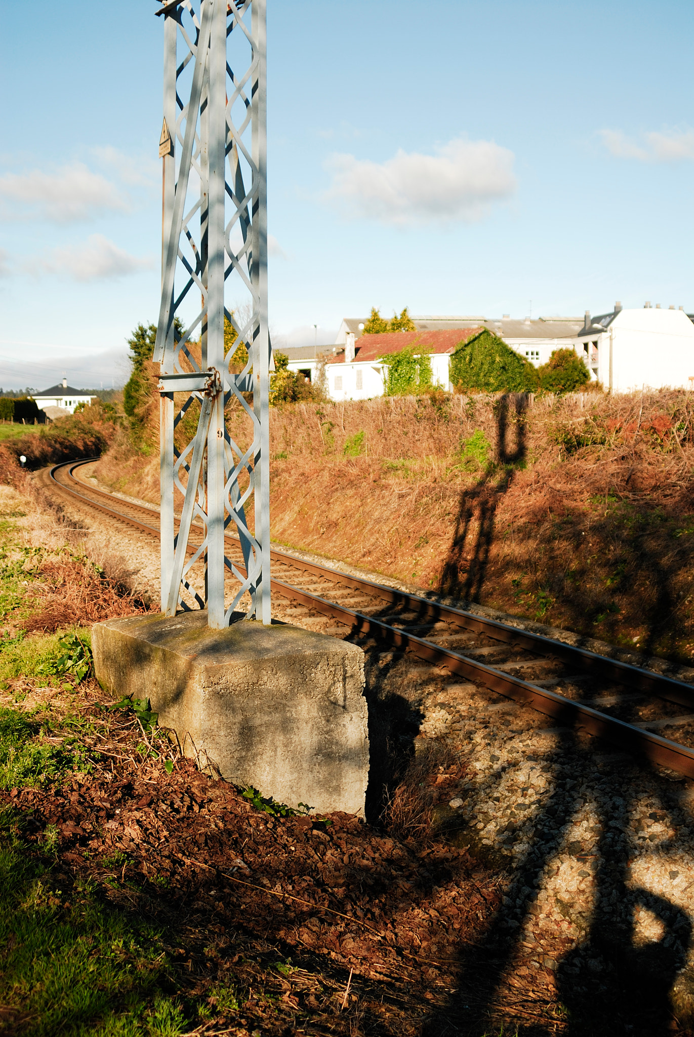 Nikon D200 sample photo. Torreta en ferrocarril photography