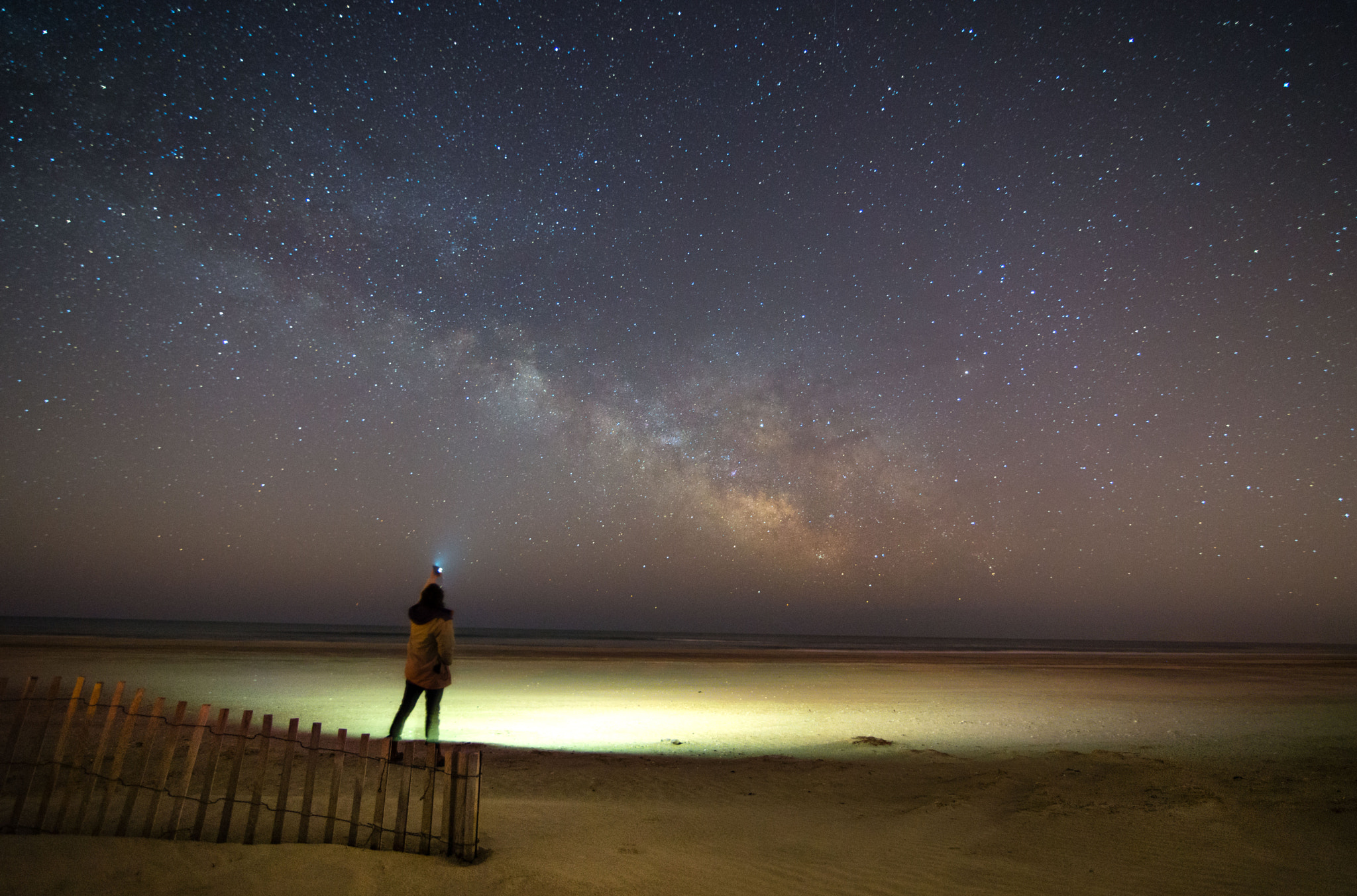 Nikon D600 + Tokina AT-X 16-28mm F2.8 Pro FX sample photo. Stars in sea isle city photography