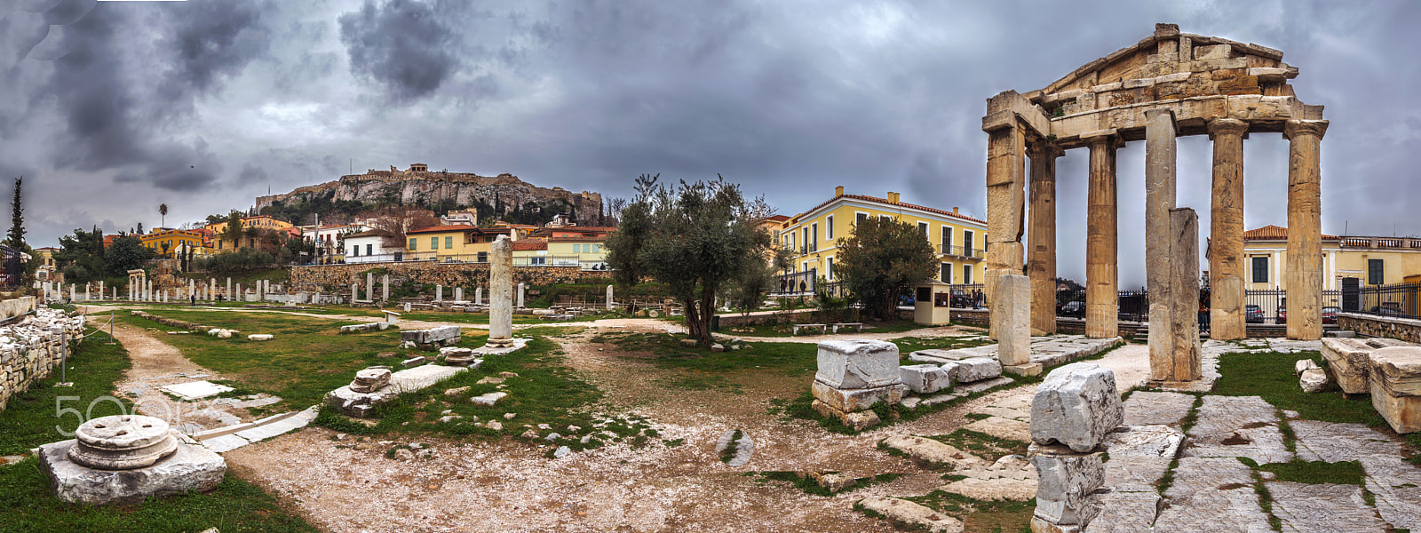 Canon EOS 650D (EOS Rebel T4i / EOS Kiss X6i) + Sigma 18-50mm f/2.8 Macro sample photo. Roman agora (market place) in athens photography