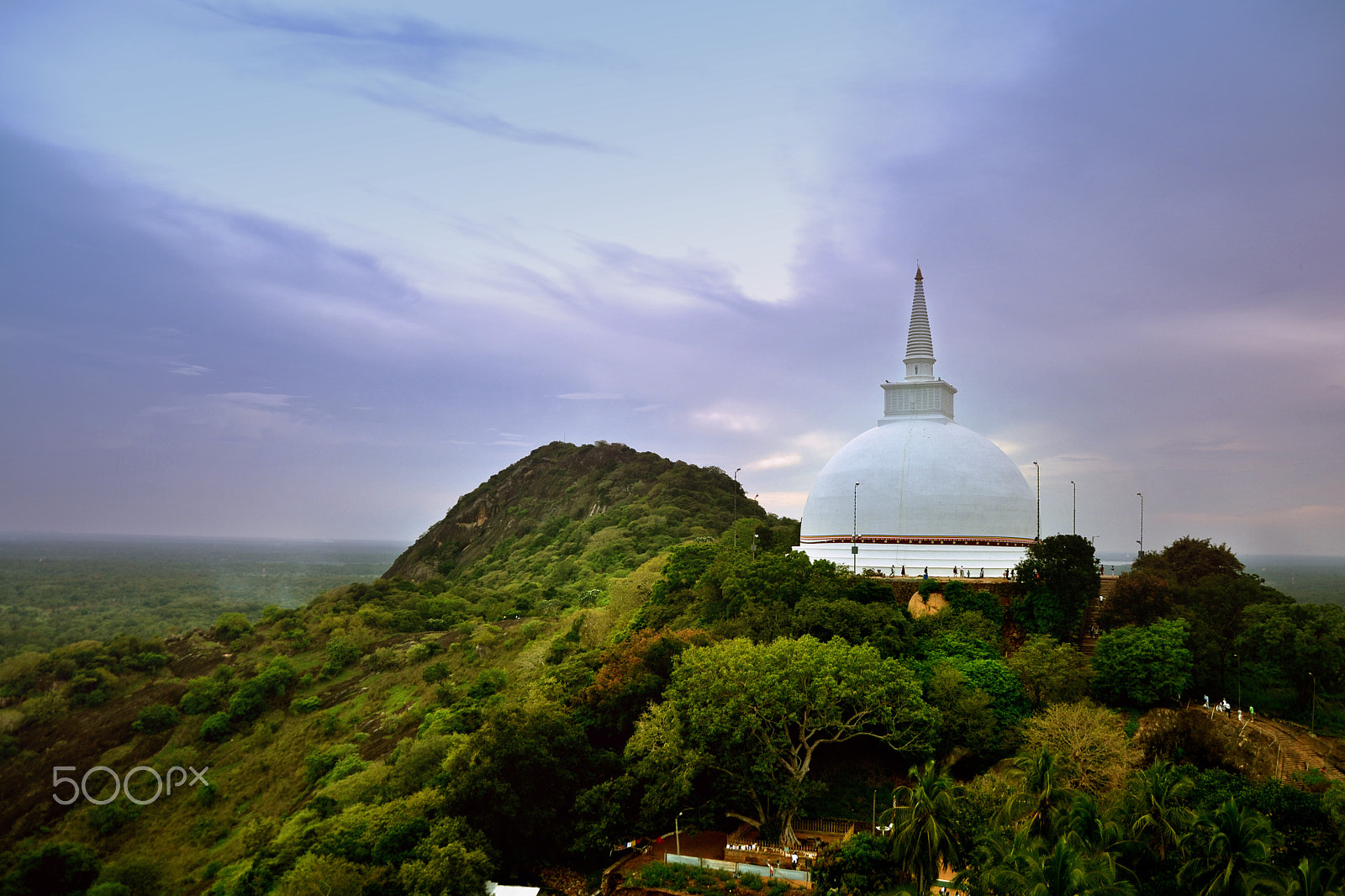 Nikon D3100 sample photo. Stupa under the purple sky photography