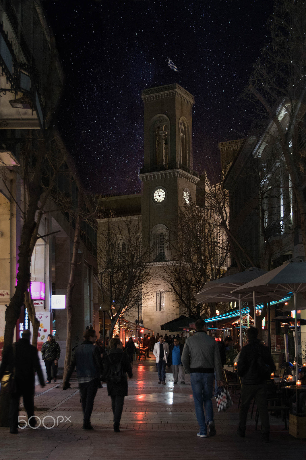 smc PENTAX-DA L 18-55mm F3.5-5.6 sample photo. Athens monastiraki night photography