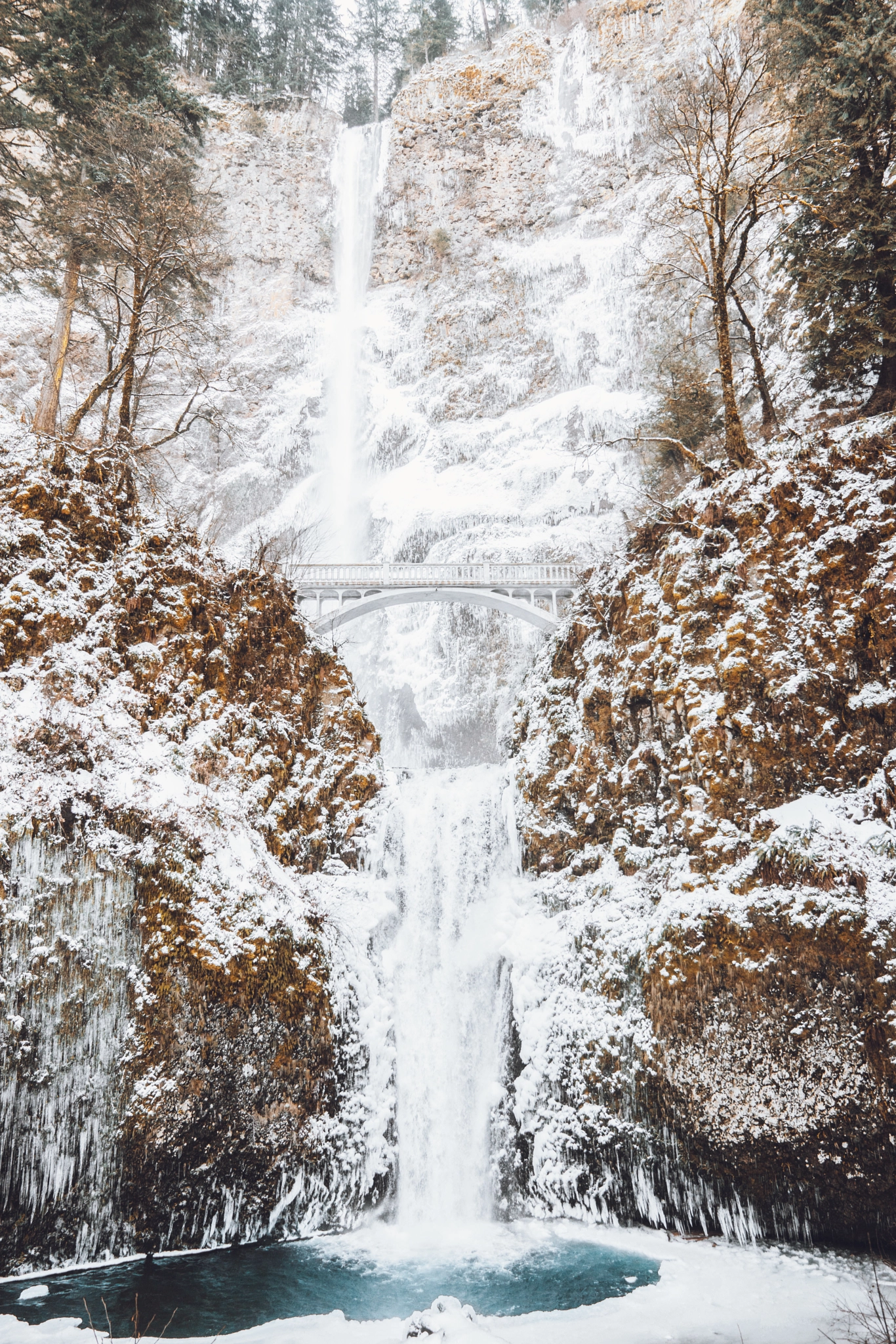 Sony a7 II sample photo. Multnomah falls photography