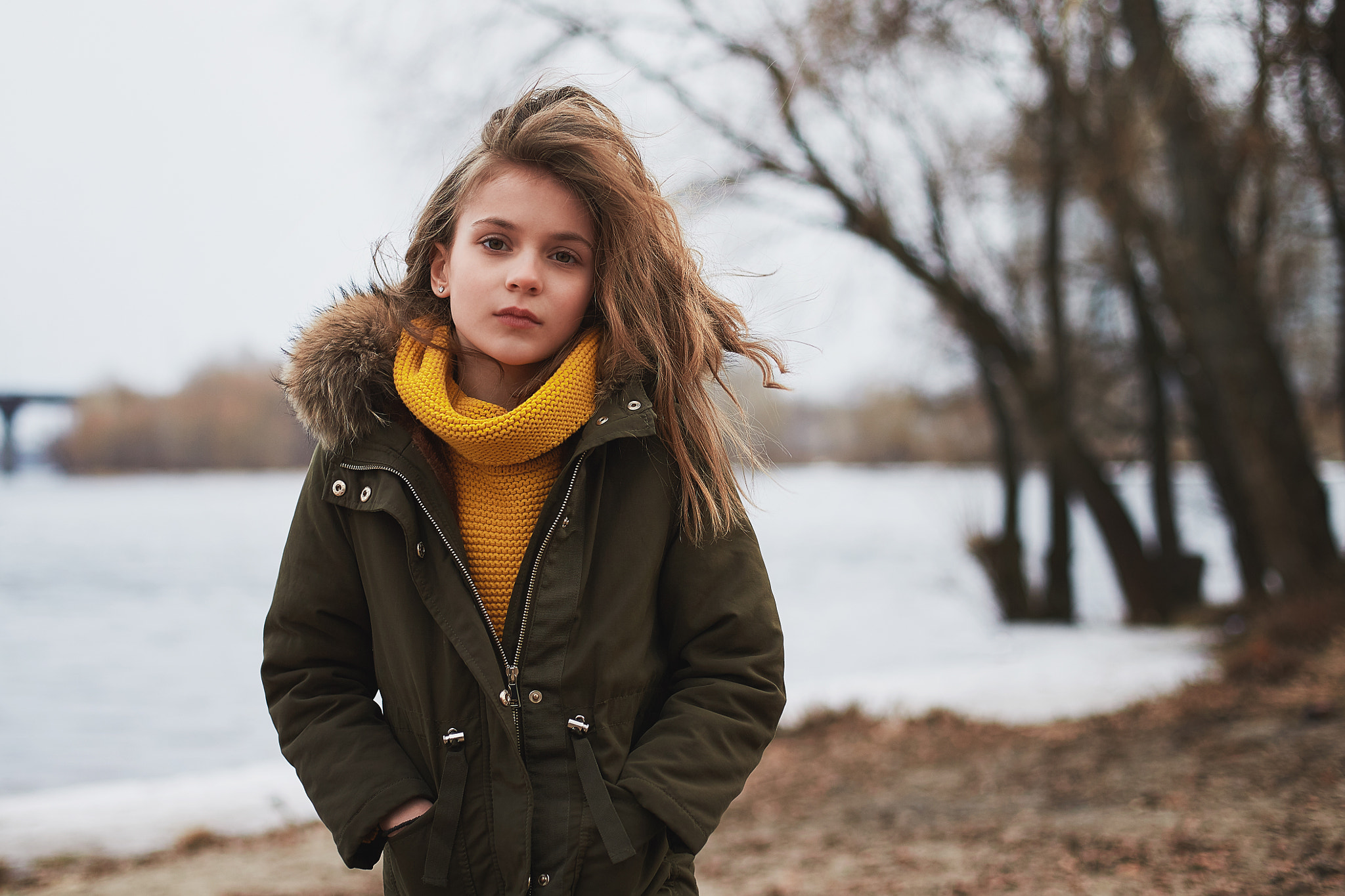 Canon EOS-1D X sample photo. Winter portrait of cute girl photography