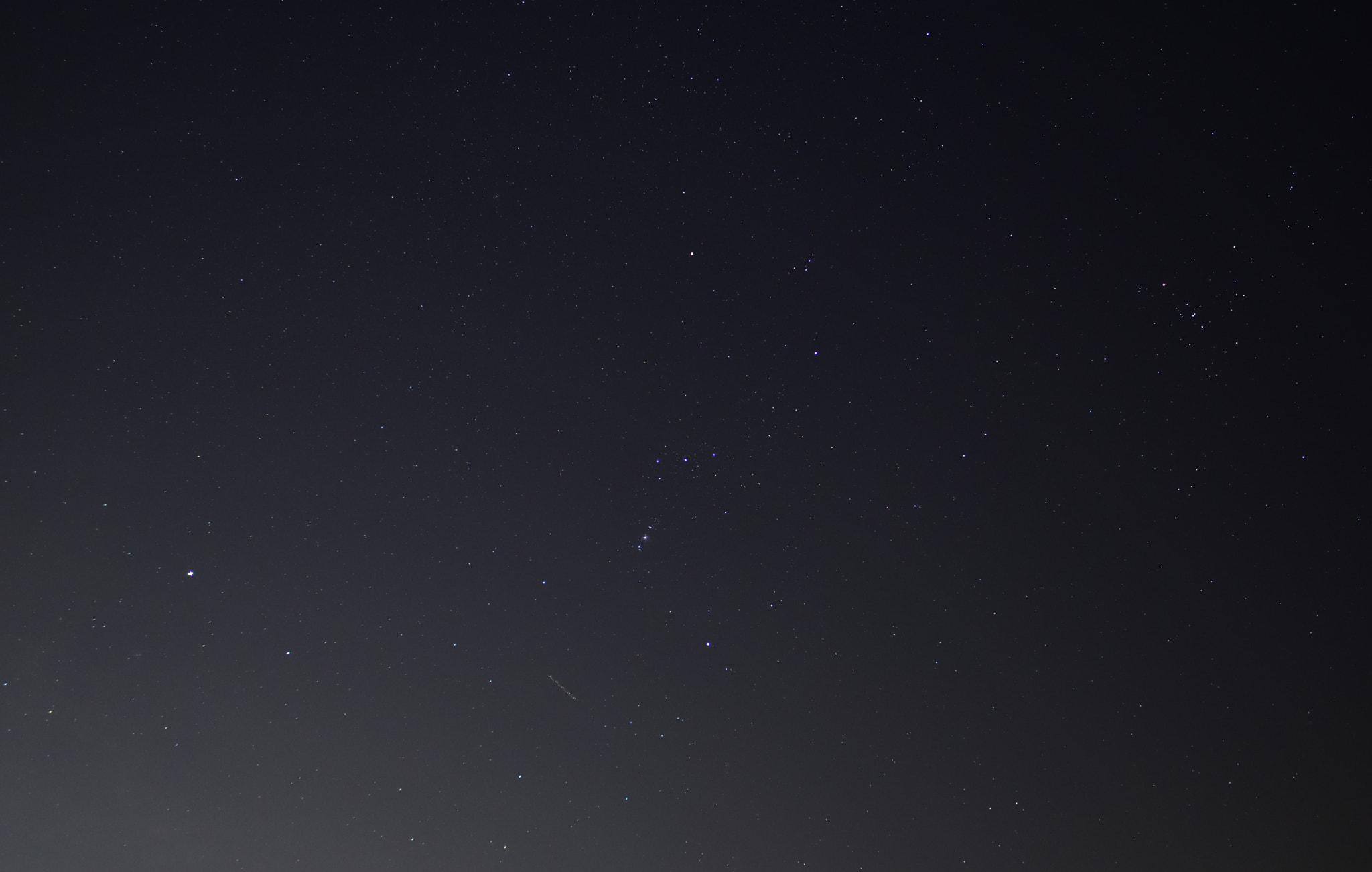 Nikon D5500 + Nikon AF-S Nikkor 20mm F1.8G ED sample photo. Orion and sirius photography