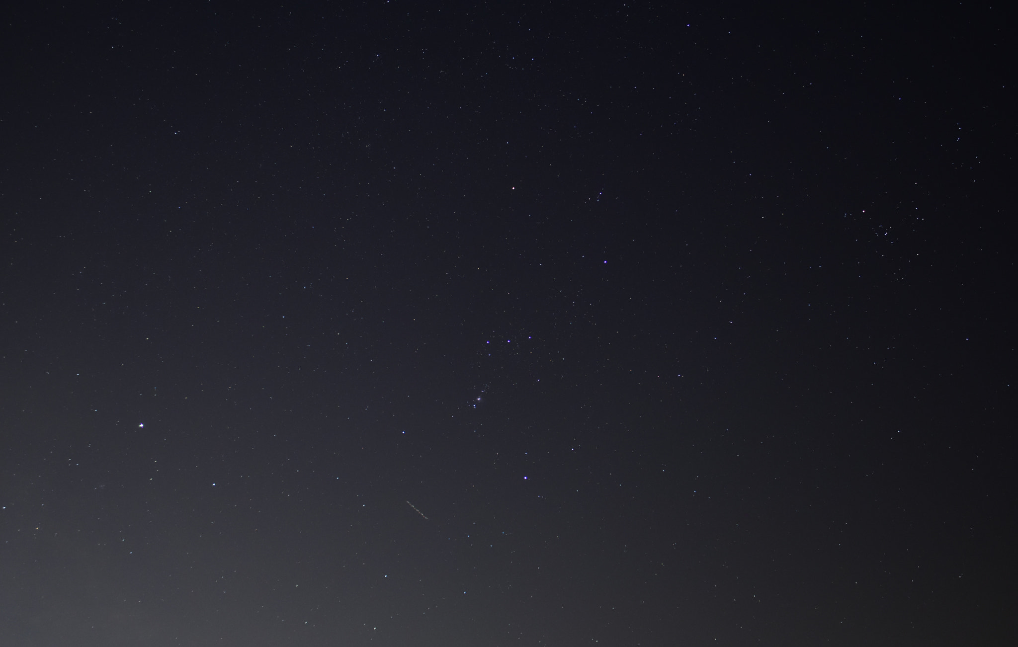 Nikon D5500 + Nikon AF-S Nikkor 20mm F1.8G ED sample photo. Orion and sirius photography