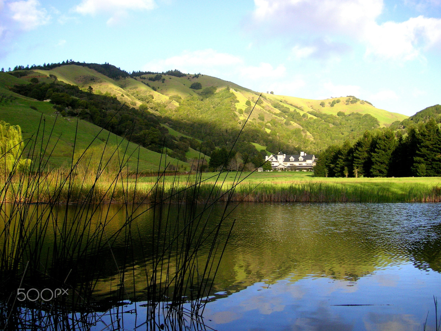 KONICA MINOLTA DiMAGE X50 sample photo. Skywalker ranch main house photography