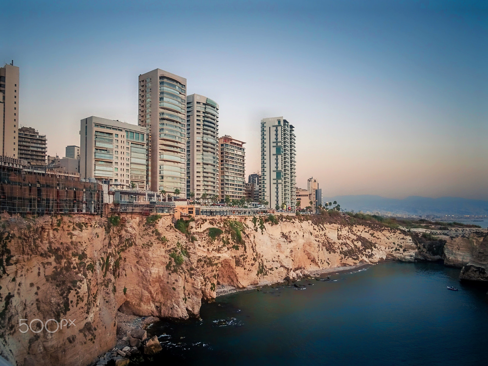 Sony DSC-QX30 sample photo. Sunset in beirut, lebanon photography