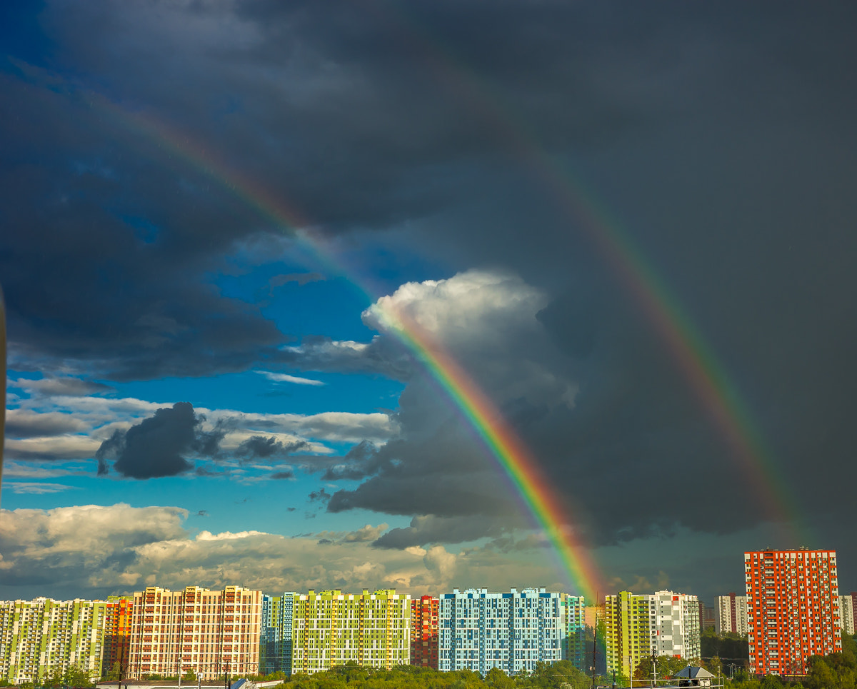 Sony Alpha a99 sample photo. Double rainbow photography