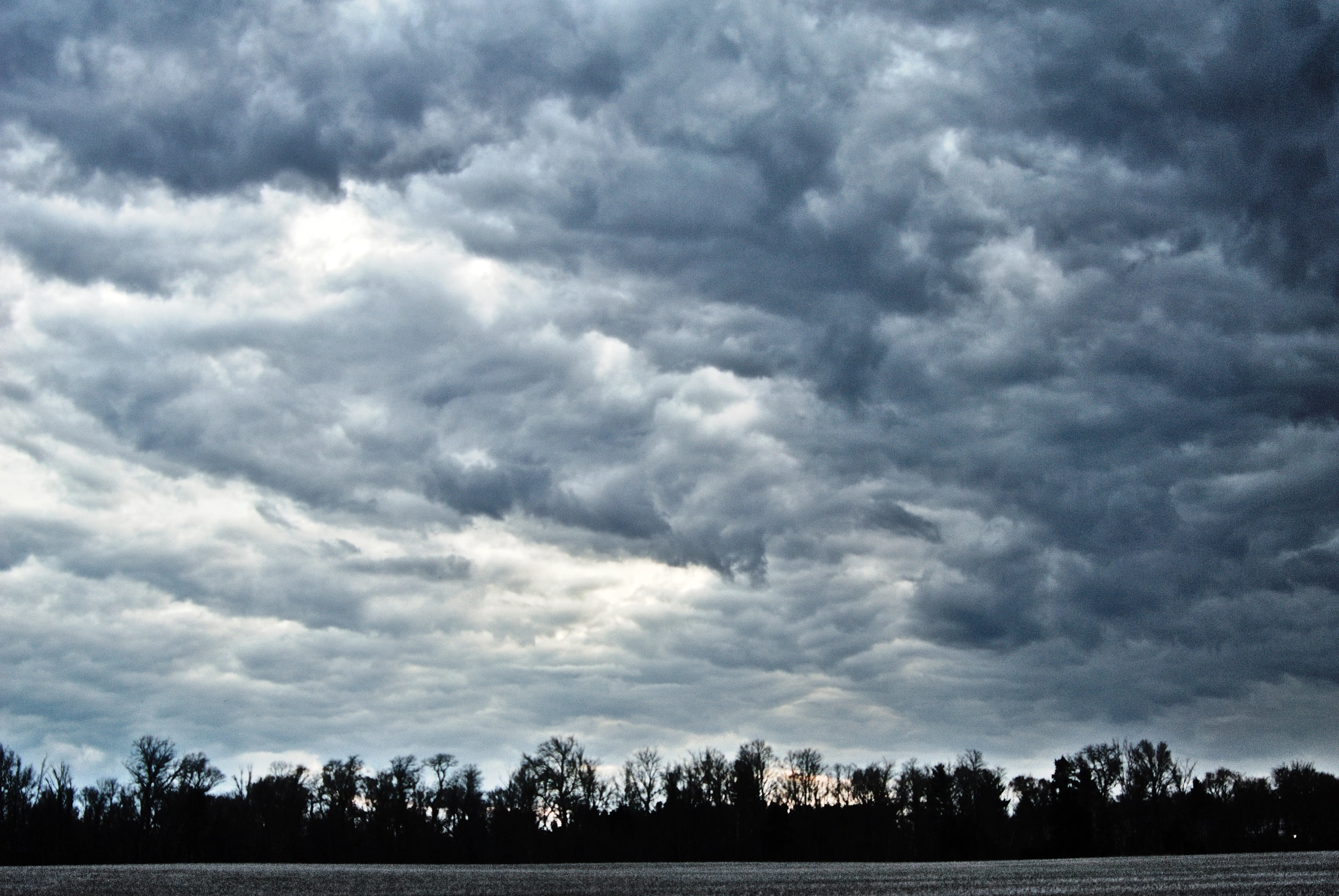 Nikon D200 sample photo. Late winter sky photography