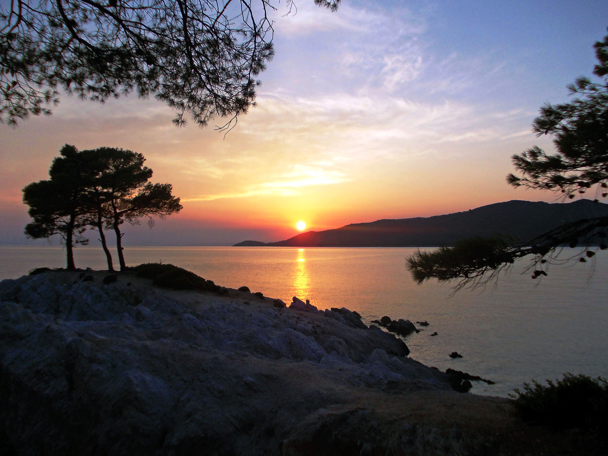 Nikon COOLPIX L23 sample photo. Sunset in skopelos photography