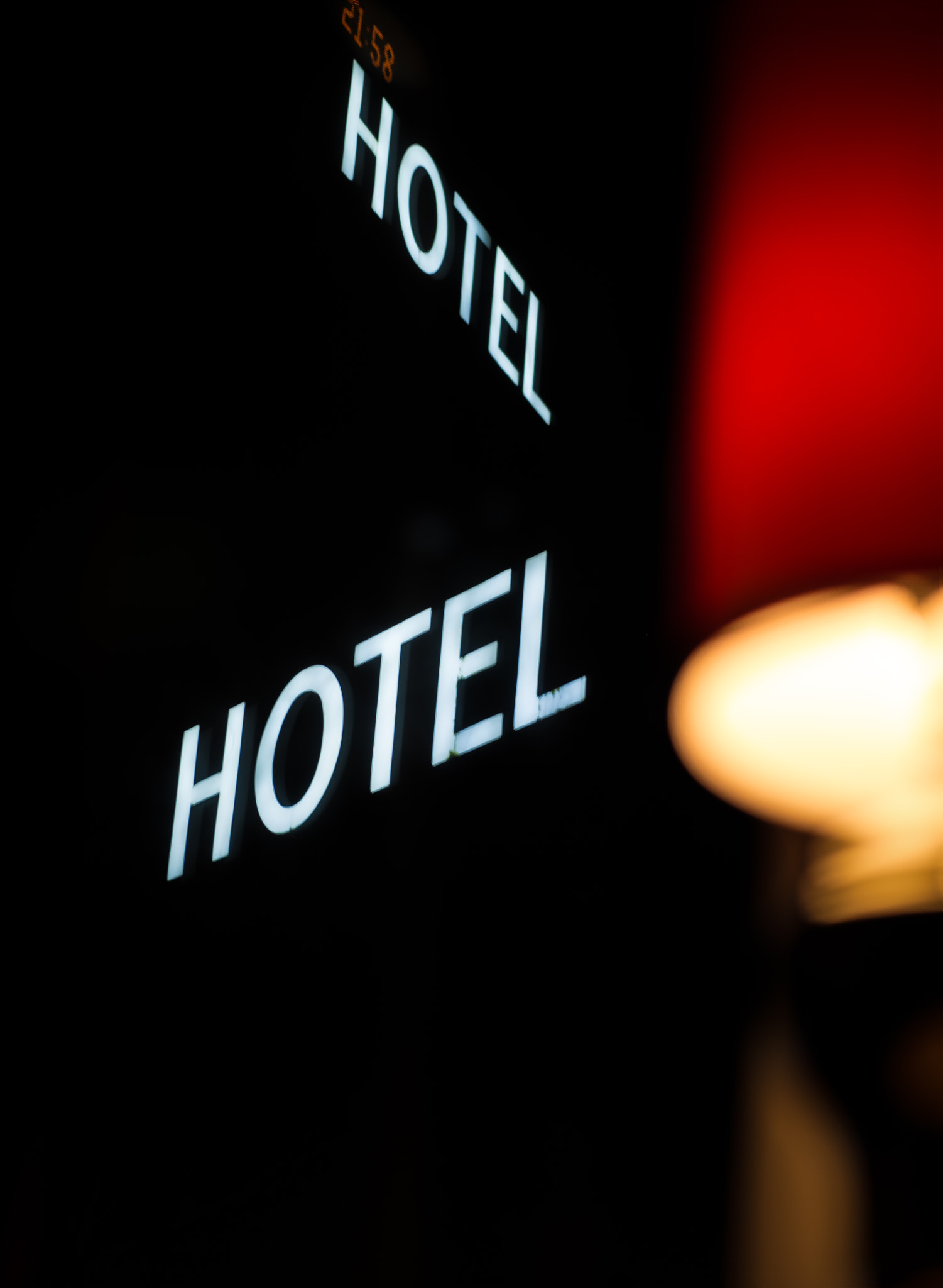 Panasonic Leica DG Nocticron 42.5mm F1.2 ASPH OIS sample photo. Hotel lamp perspective photography