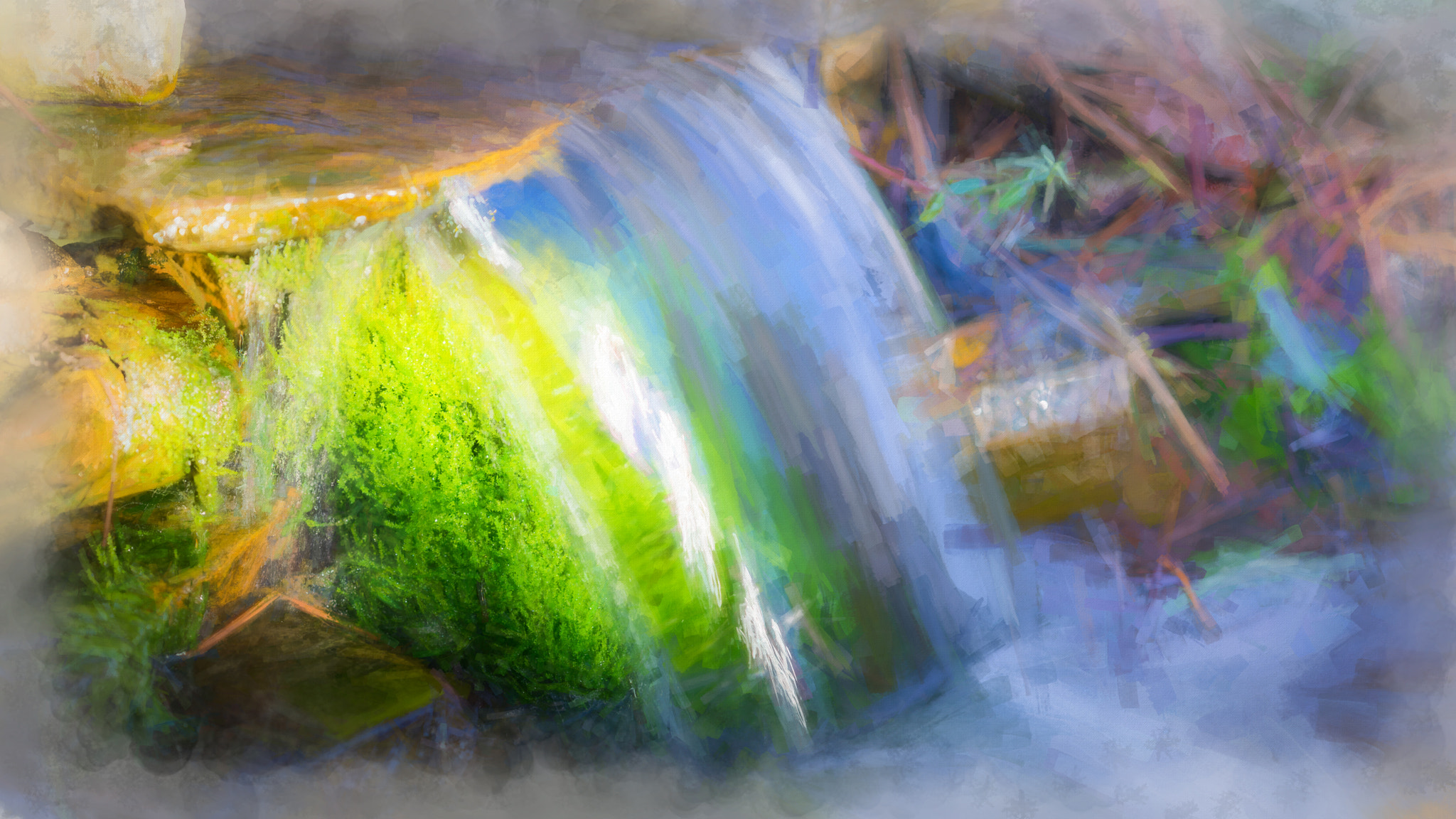 ZEISS Batis 85mm F1.8 sample photo. Moss behind the waterfall photography