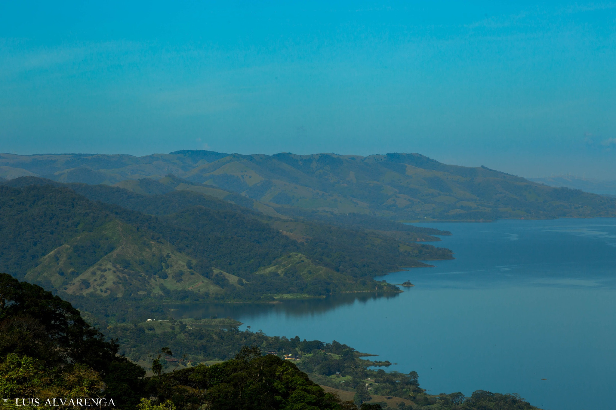 Canon EOS 6D + EF75-300mm f/4-5.6 sample photo. View of the blue arenal lake photography