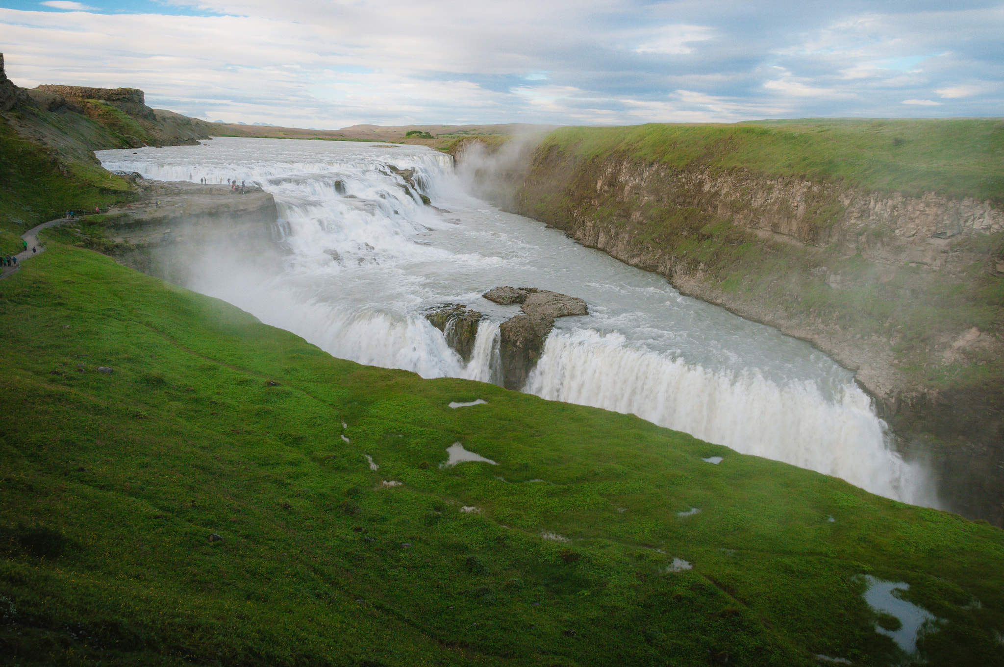 Pentax K20D sample photo. Gullfoss waterfall, iceland photography