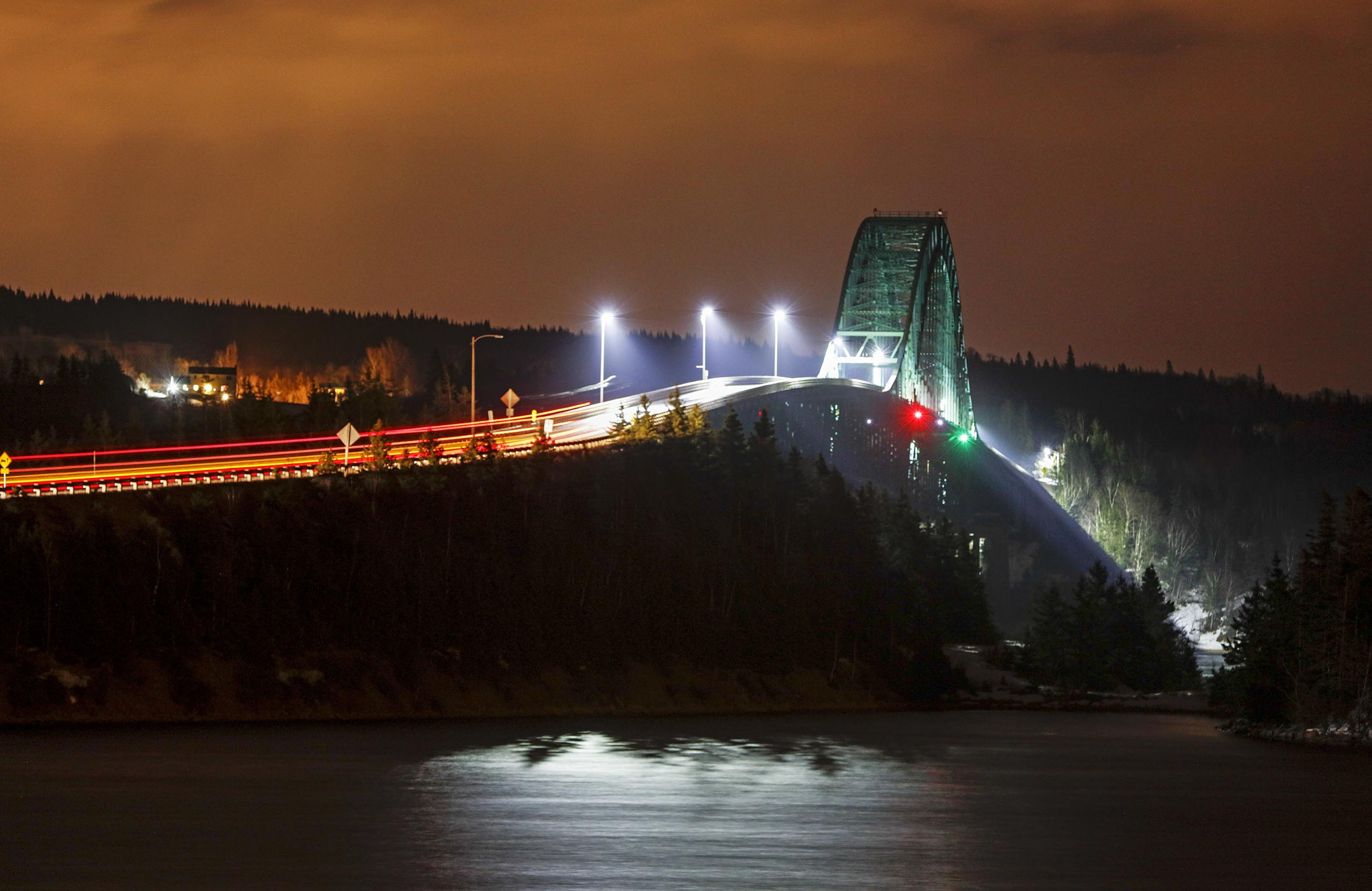 Canon EOS 5DS sample photo. Night bridge photography