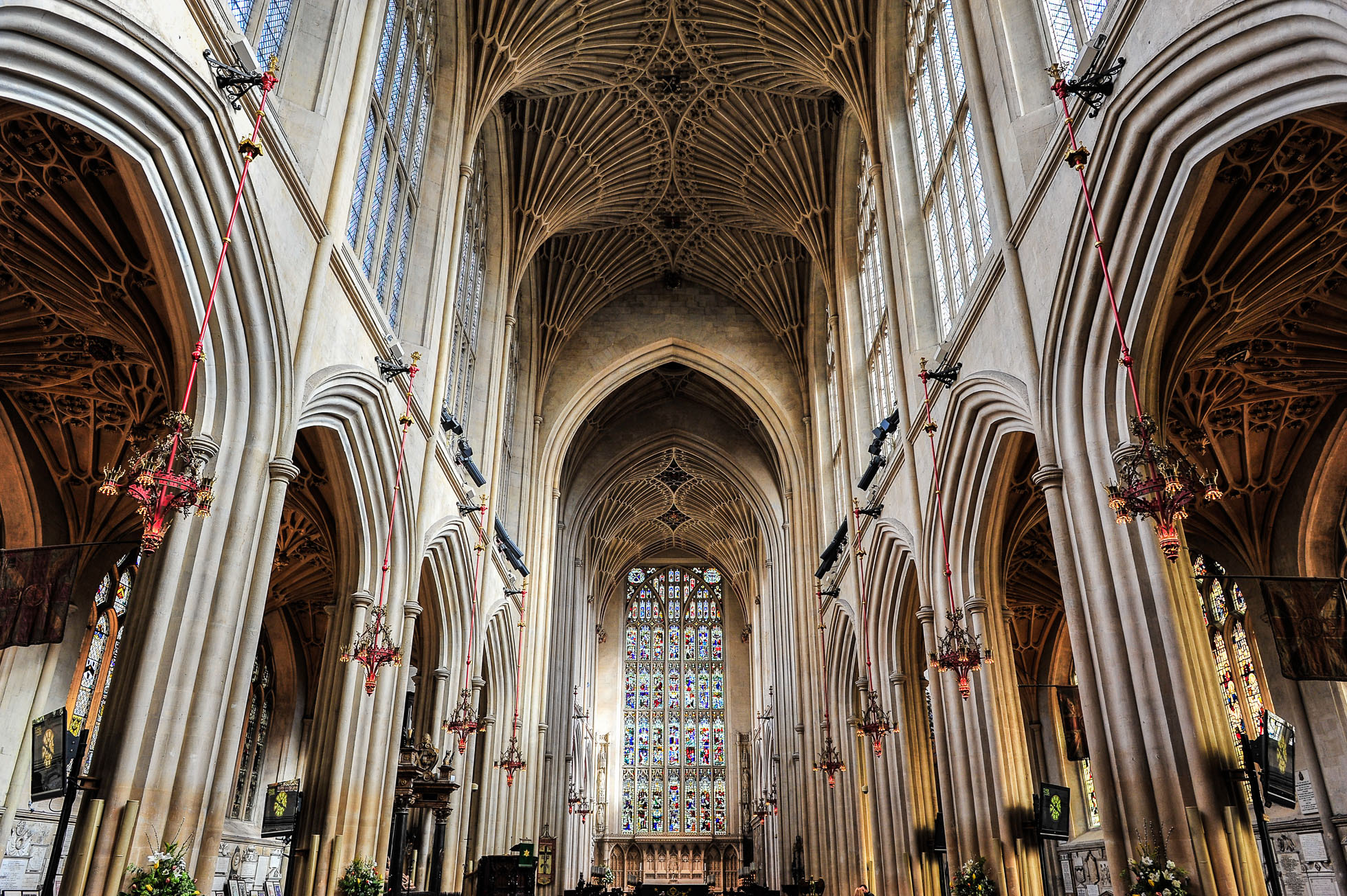 Nikon AF-S Nikkor 24mm F1.4G ED sample photo. Bath abbey photography