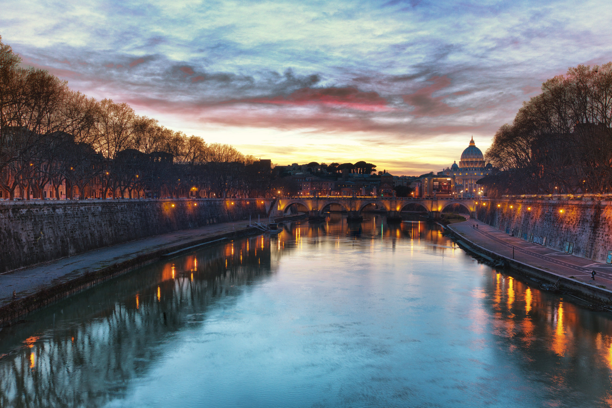 Sony Alpha NEX-7 sample photo. Vatican from across the bridge in rome photography