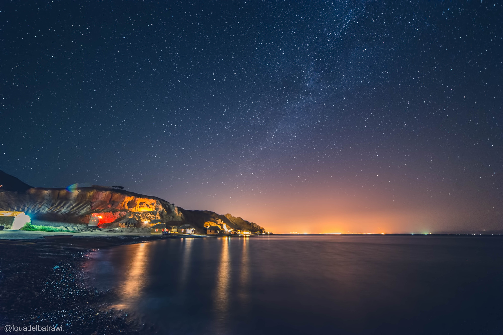 Samyang 14mm F2.8 ED AS IF UMC sample photo. Night swim photography