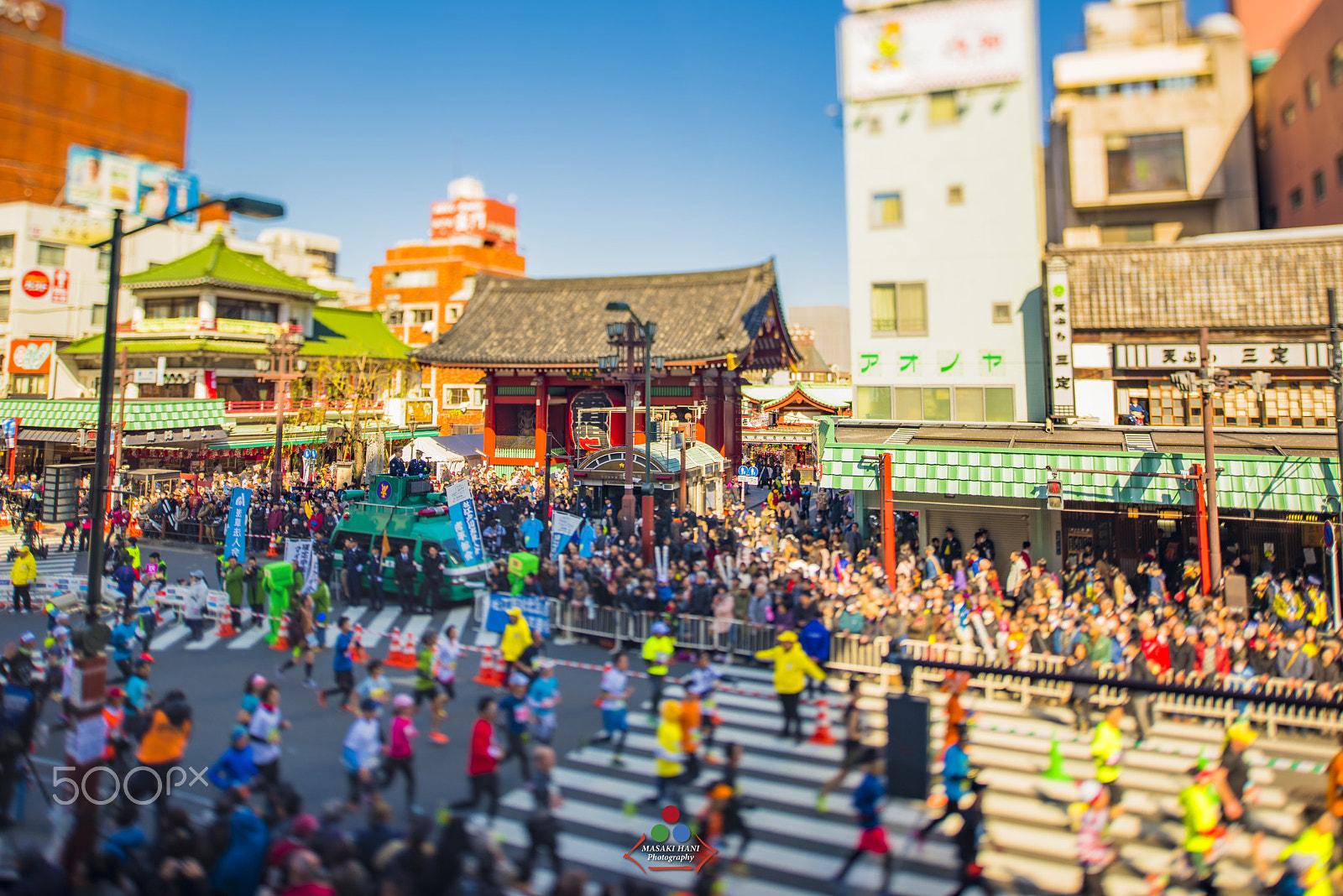 Nikon D810 + Nikon PC-E Nikkor 24mm F3.5D ED Tilt-Shift sample photo. Tokyo marathon 2017 photography