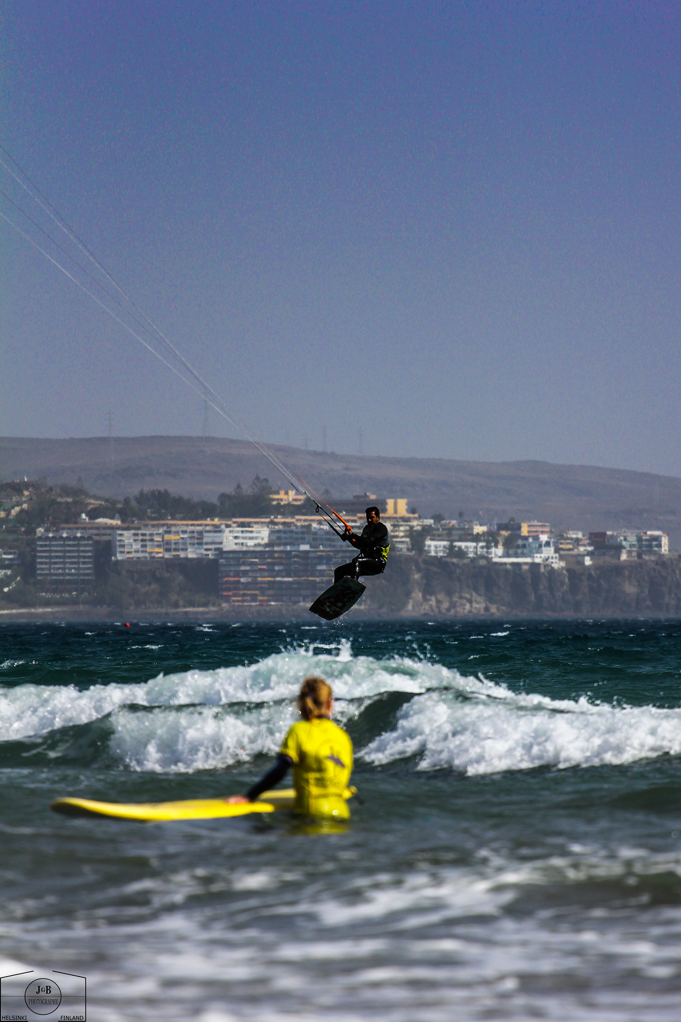 Canon EOS 60D + Canon EF 70-200mm F4L USM sample photo. Kite and surf photography