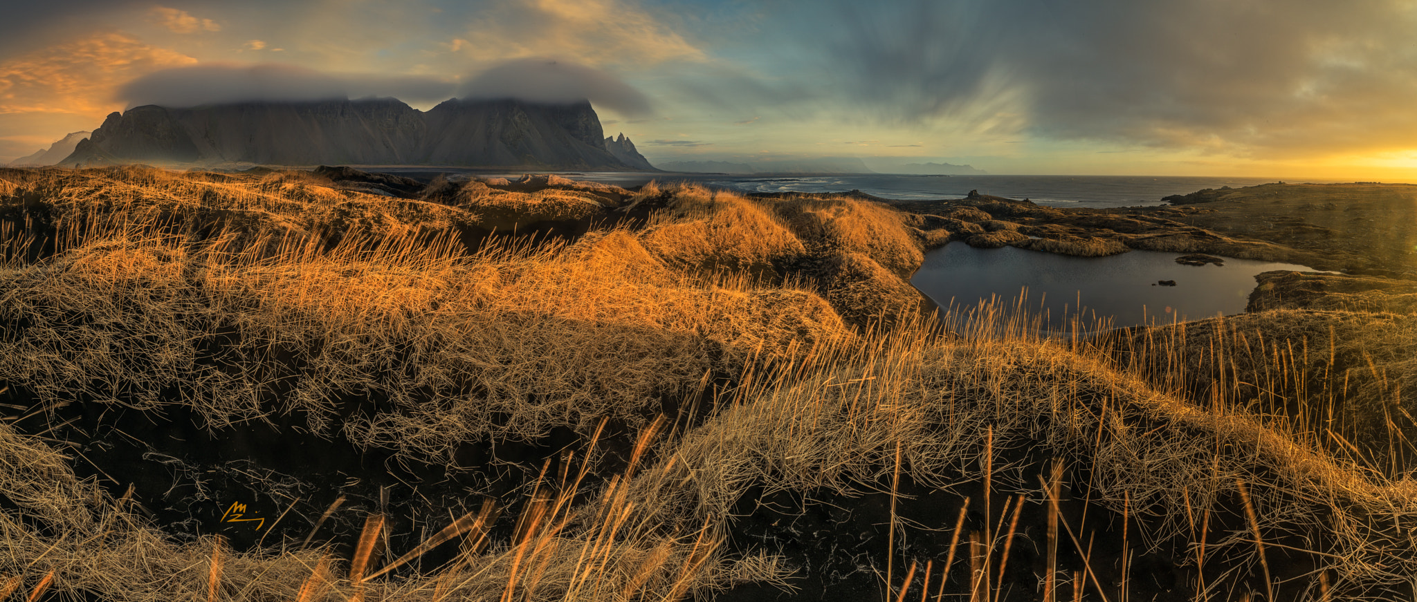 Canon EF 24-70mm F2.8L USM sample photo. Sunrise at vestrahorn photography