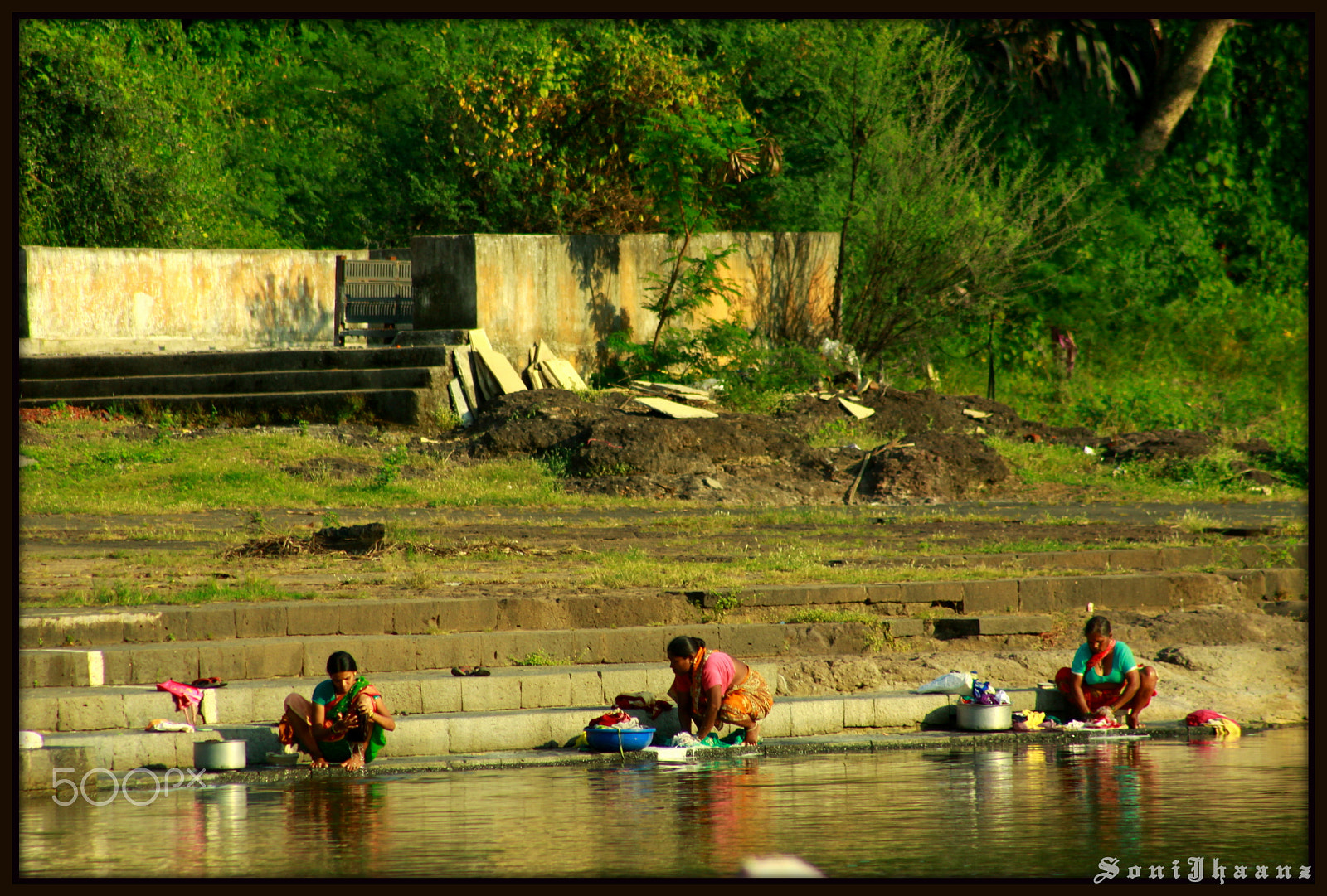 Canon EOS 50D + Canon EF75-300mm f/4-5.6 USM sample photo. Women.. daily chores ! photography