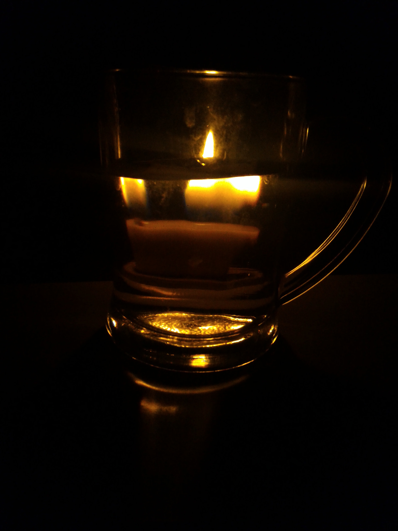 ASUS Z008D sample photo. Glass,water n candle photography