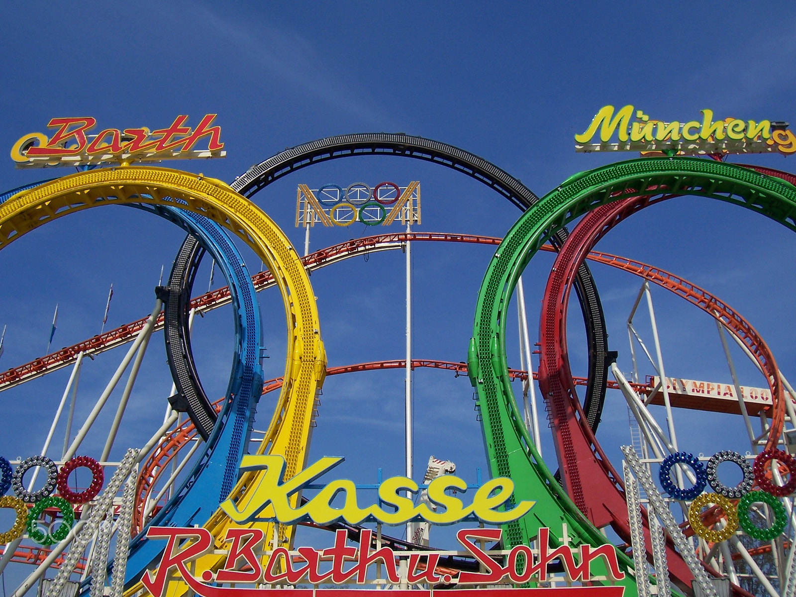 Kodak CX7525 ZOOM DIGITAL CAMERA sample photo. Roller coaster colours photography