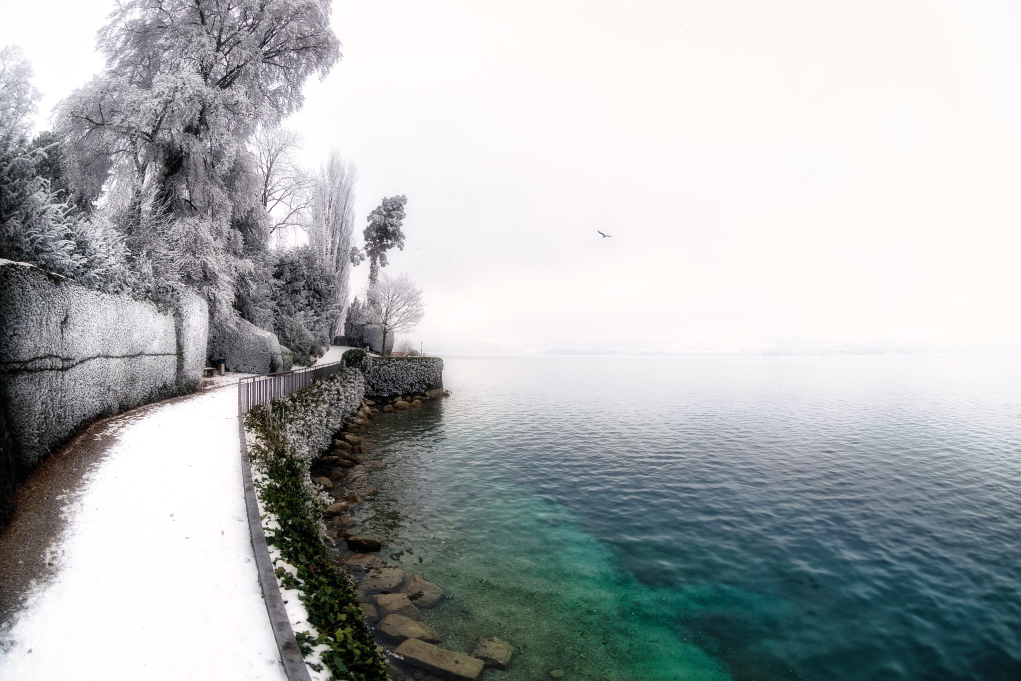 Nikon AF DX Fisheye-Nikkor 10.5mm F2.8G ED sample photo. Rime & water photography
