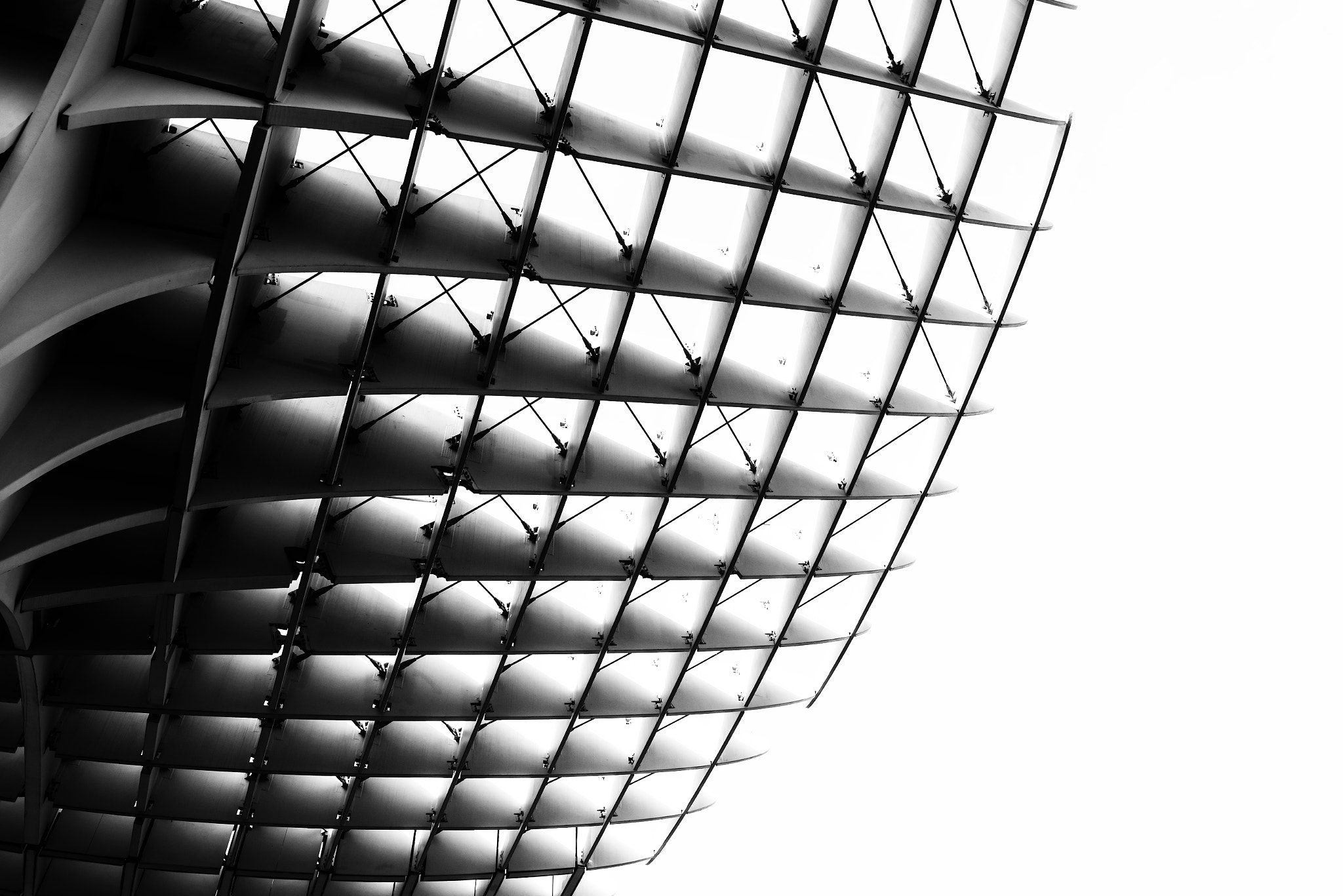 Nikon AF Nikkor 35mm F2D sample photo. Detalle de metropol parasol, setas de sevilla photography