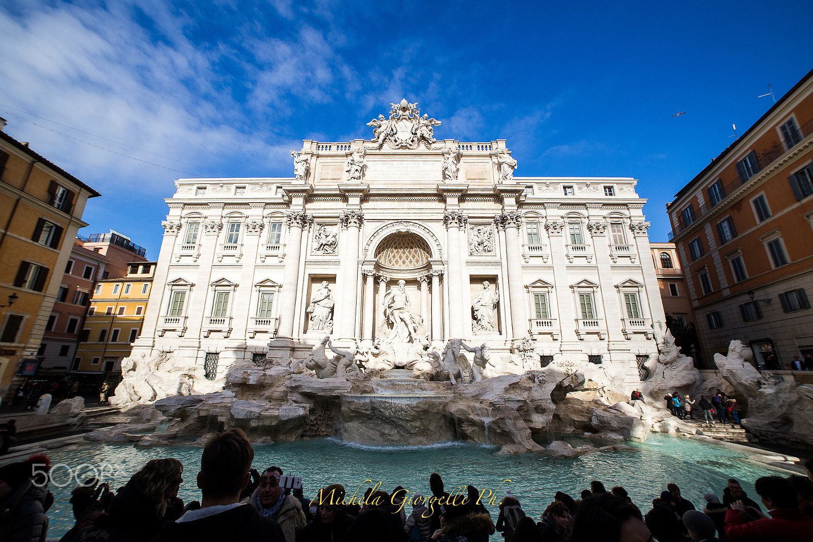 Canon EOS 6D + Sigma 14mm f/2.8 EX Aspherical HSM sample photo. Fontana di trevi photography