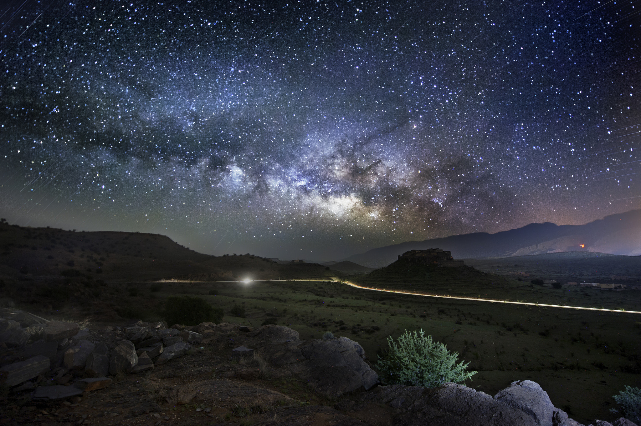 Nikon D3 sample photo. Milky way morocco photography