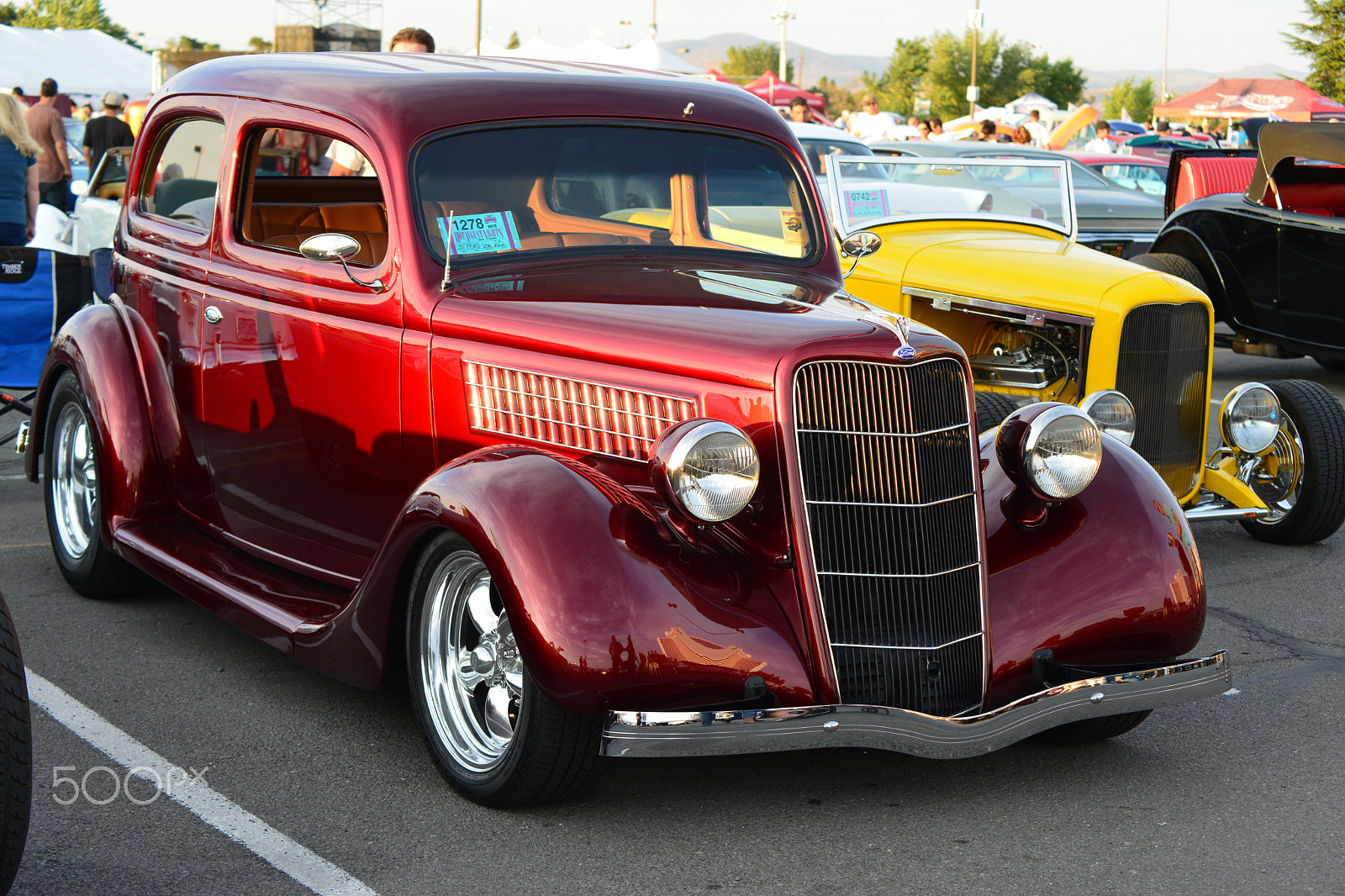 Nikon AF Nikkor 70-300mm F4-5.6G sample photo. 1935 ford slantback sedan photography
