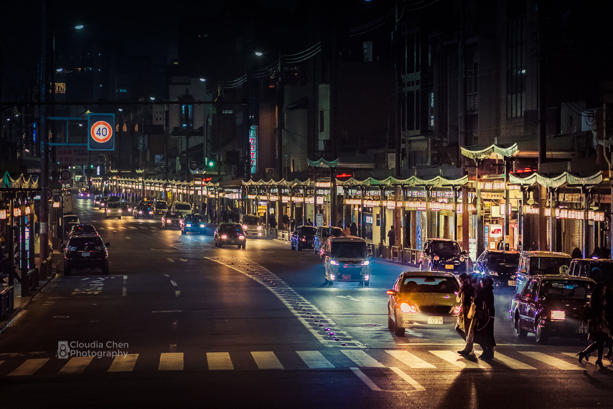 Canon EF 85mm F1.8 USM sample photo. One night in kyoto photography