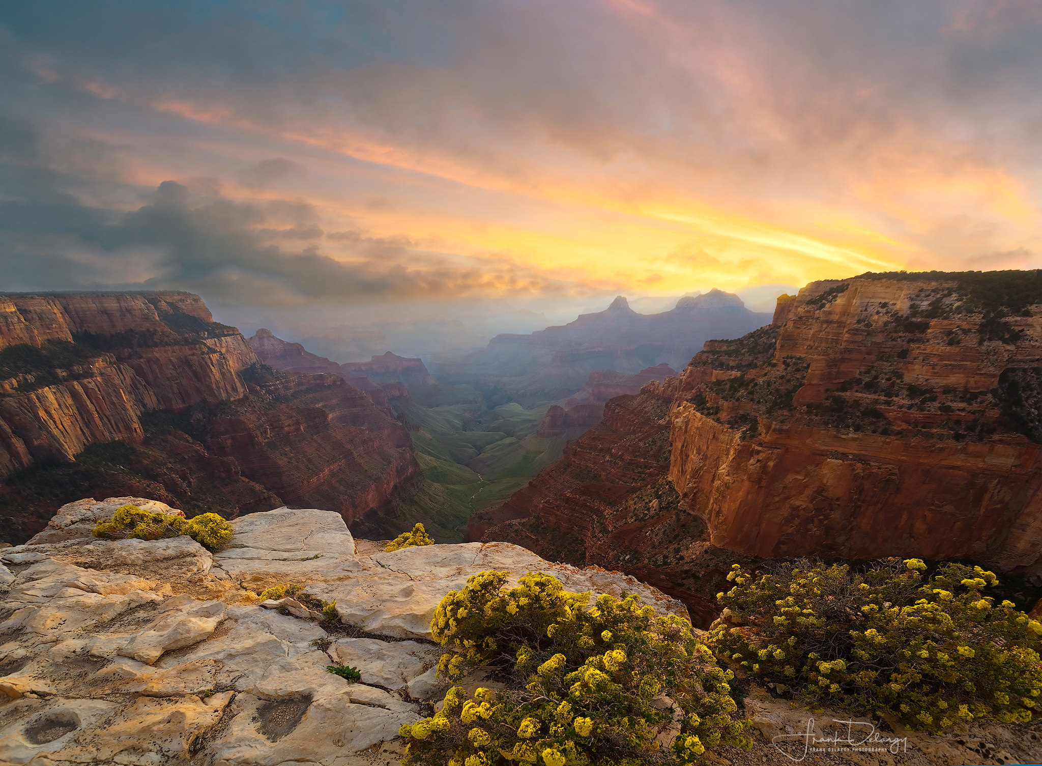 Sony a7R + Canon EF 16-35mm F2.8L II USM sample photo. Colorado river from north rim photography