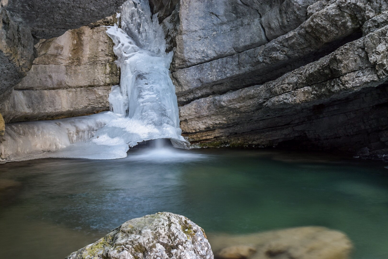 Nikon AF-S Nikkor 14-24mm F2.8G ED sample photo. Beautiful waterfall in ra stua, cortina d'ampezzo. photography