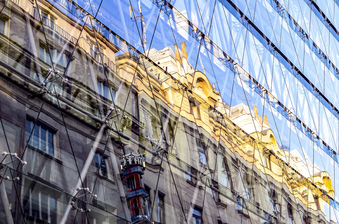 Nikon D7000 + Nikon AF-S Nikkor 50mm F1.4G sample photo. Reflection i - budapest photography