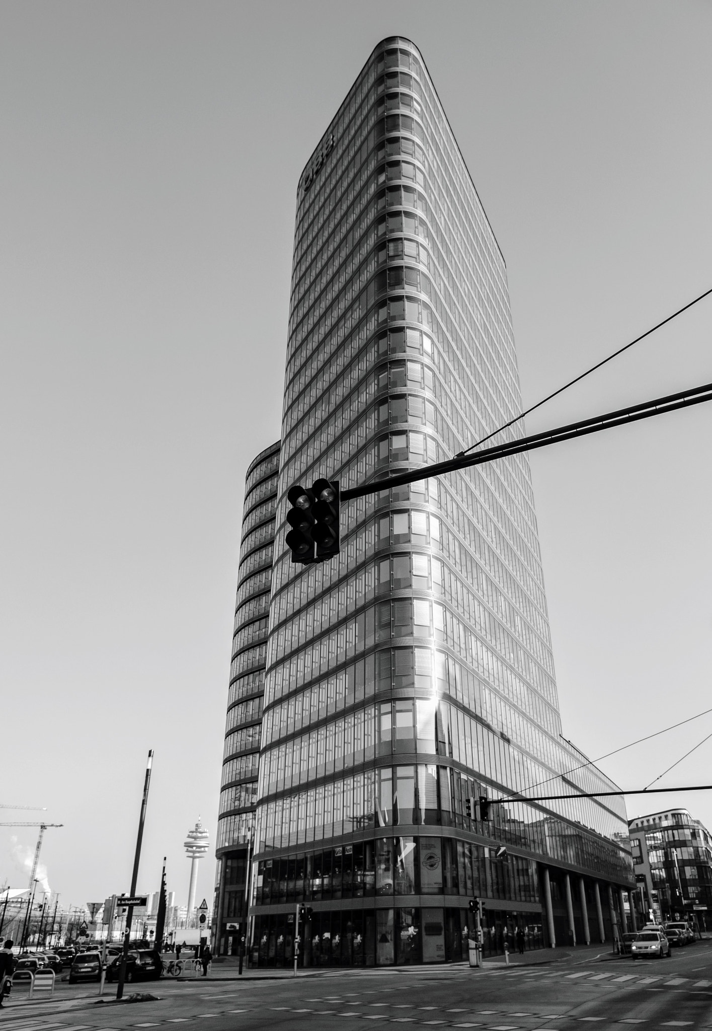 Olympus M.Zuiko Digital ED 7-14mm F2.8 PRO sample photo. Öbb-tower in vienna-city photography