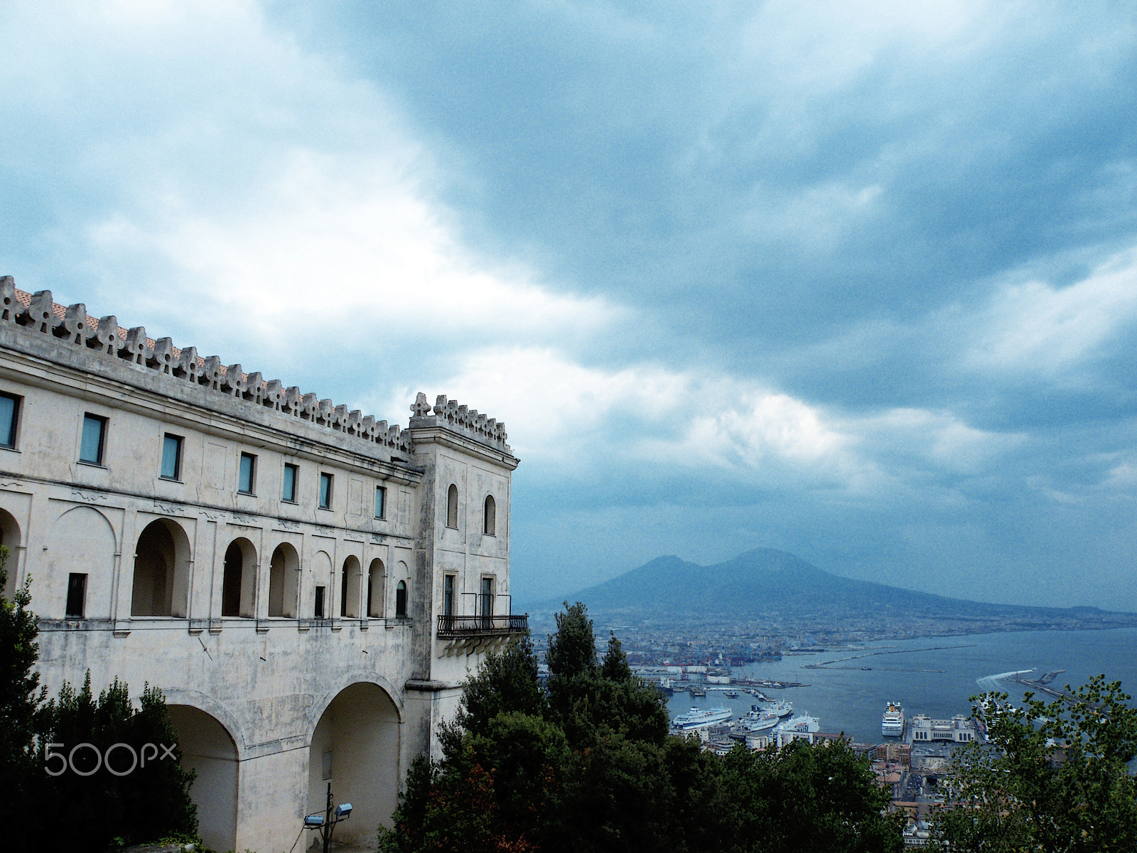 Fujifilm FinePix S8100fd sample photo. Naples -- view from the fortress photography