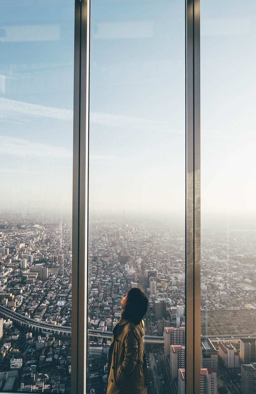 Fujifilm X-T1 sample photo. Osaka on the air photography