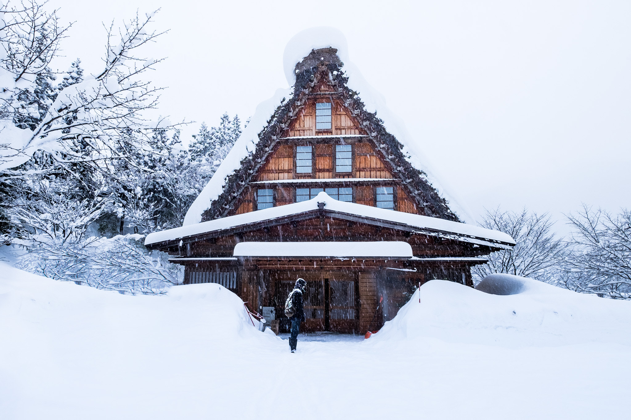 Fujifilm X-E2 + Fujifilm XF 10-24mm F4 R OIS sample photo. Traditional gassho-zukuri farmhouses photography