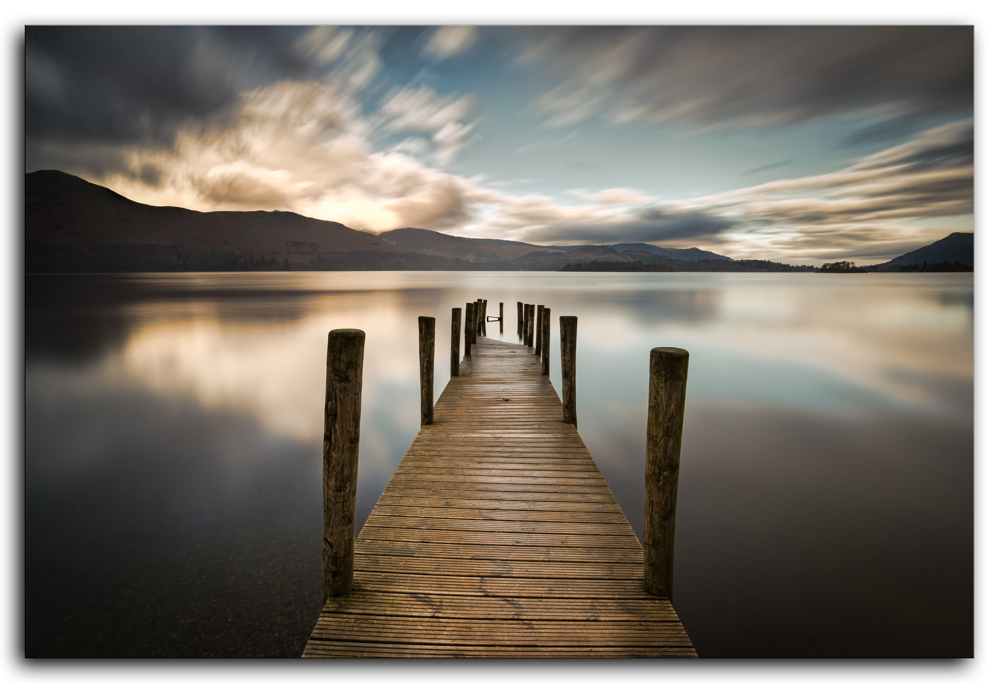Nikon D610 sample photo. A long exposure of ashness jetty photography