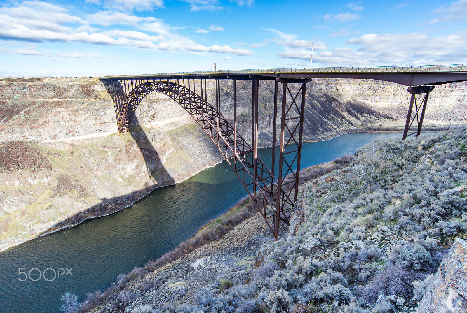 Nikon D610 sample photo. Idaho bridge perspective photography