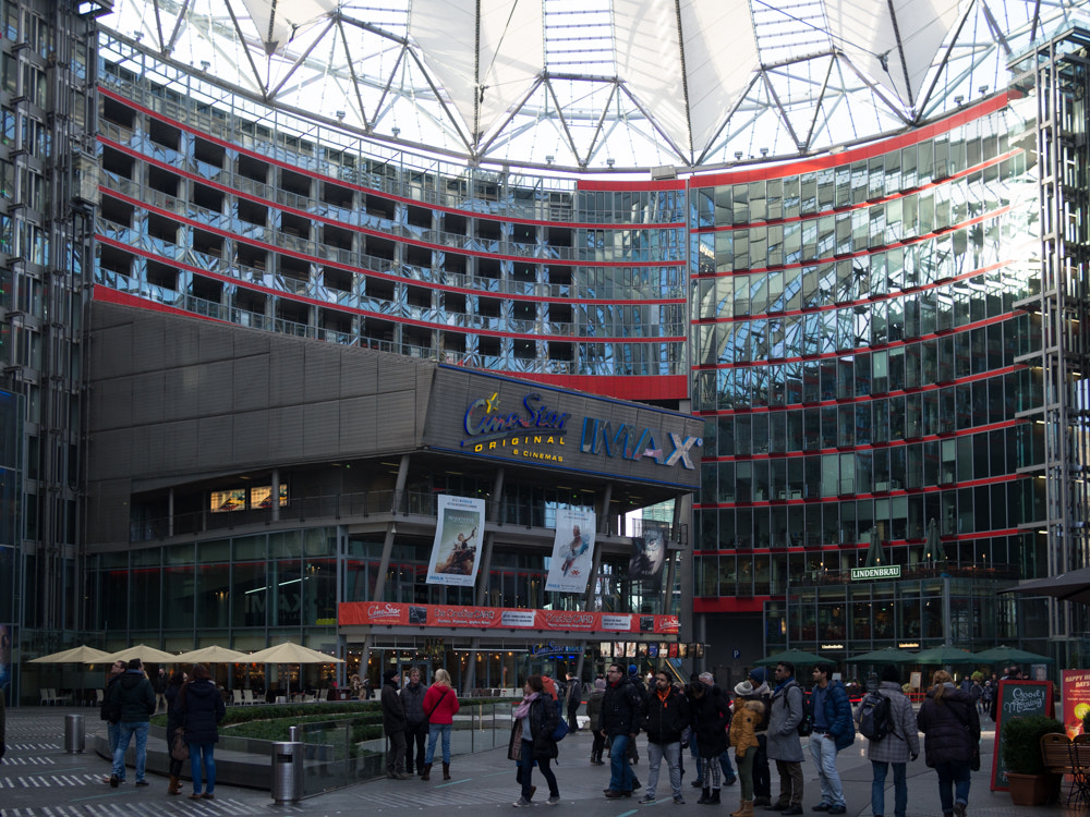 Olympus OM-D E-M5 + Panasonic Lumix G 20mm F1.7 ASPH sample photo. Sony center in berlin photography